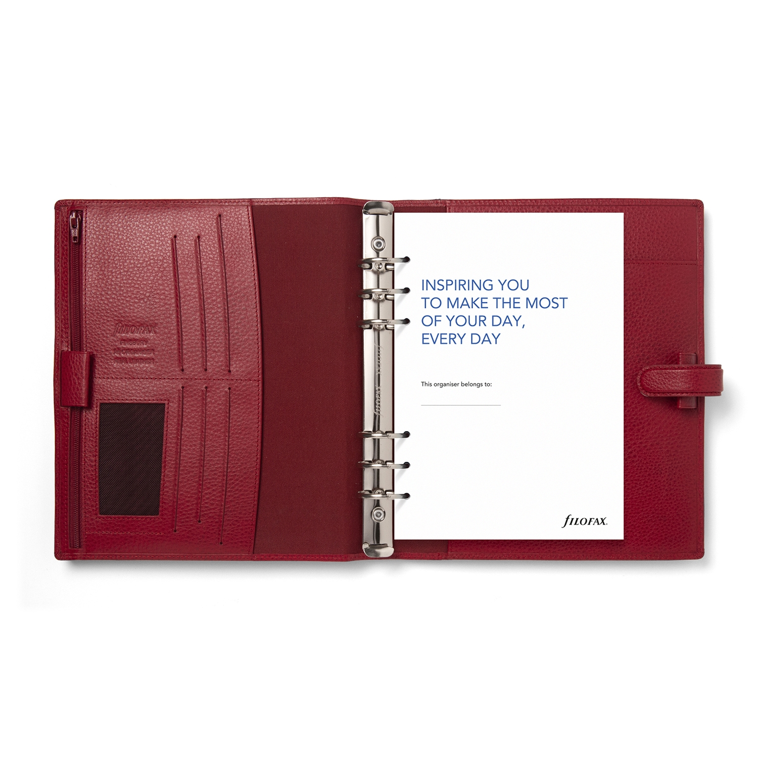 Filofax Finsbury Scarlet A5 Organizer