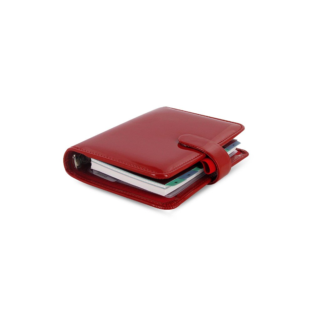 Buy Filofax Patent Red Pocket Organizer Filofax Patent Red Pocket Organizer