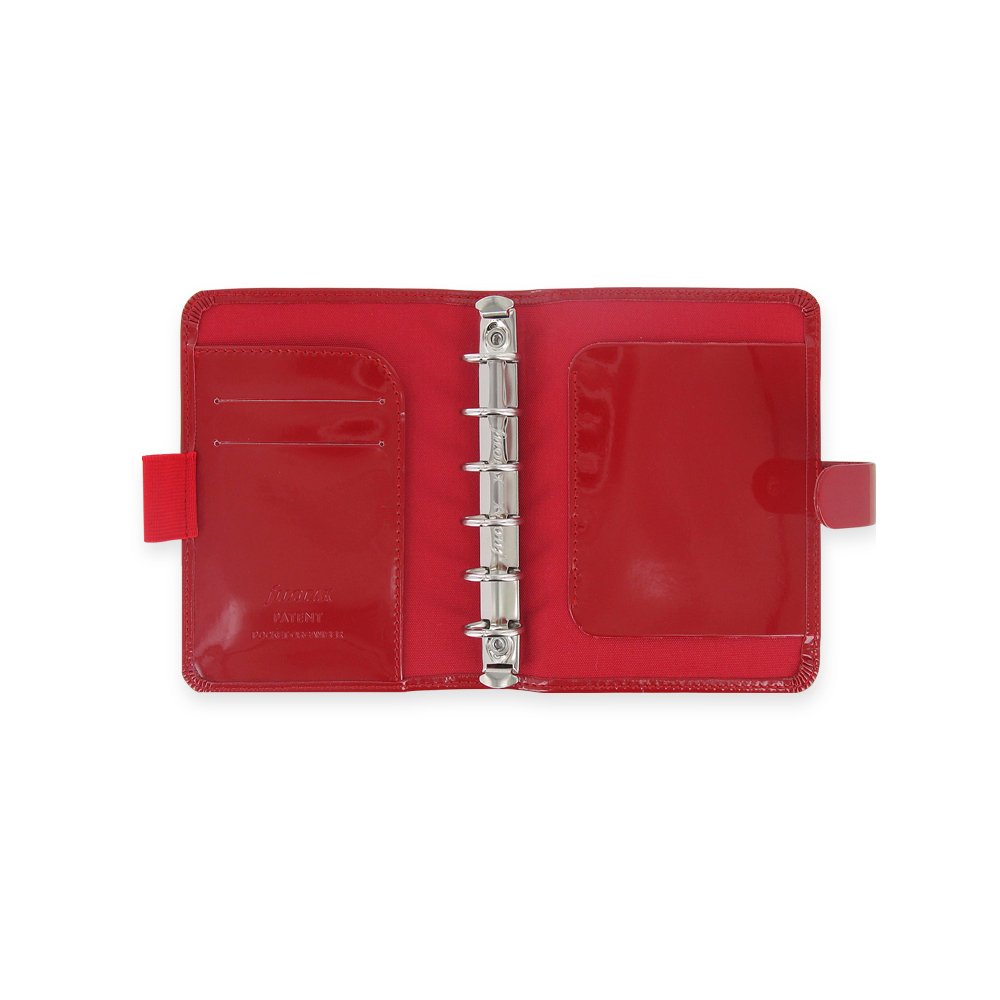 Buy Filofax Patent Red Pocket Organizer Filofax Patent Red Pocket Organizer