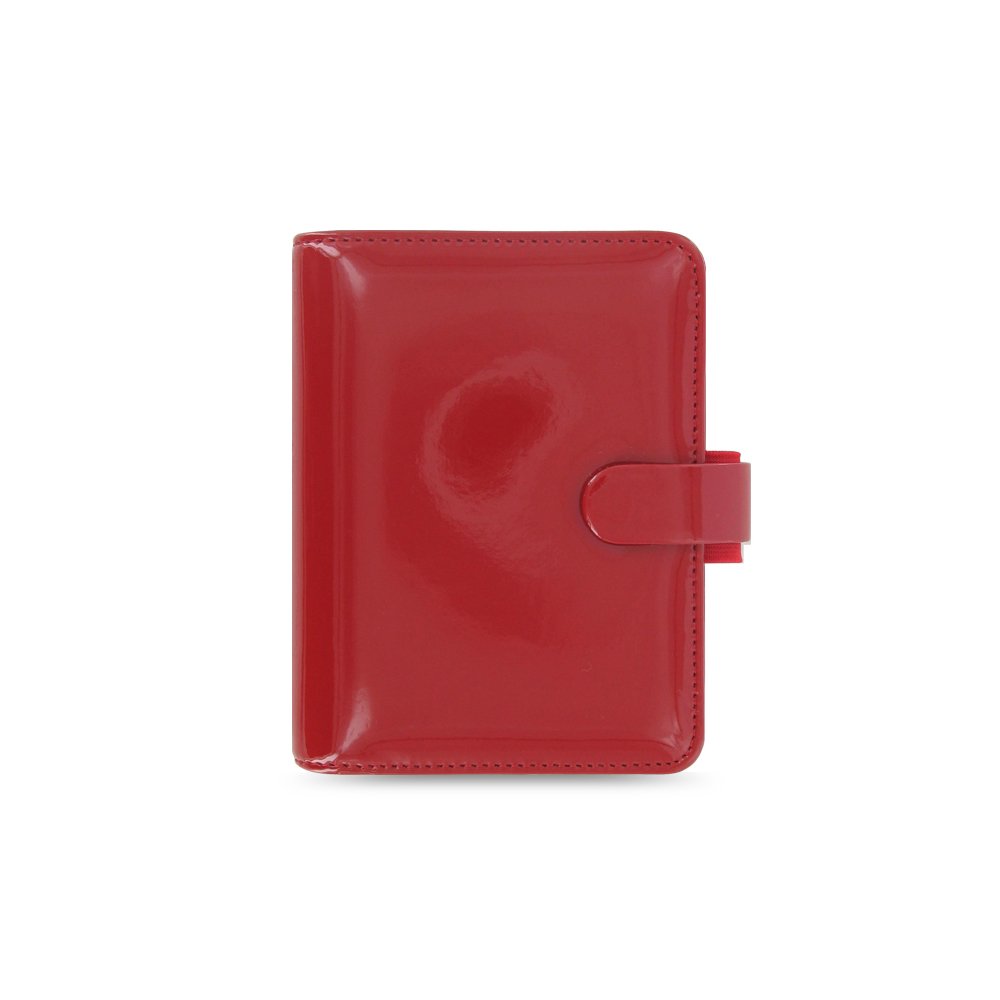 Filofax Patent Red Pocket Organizer
