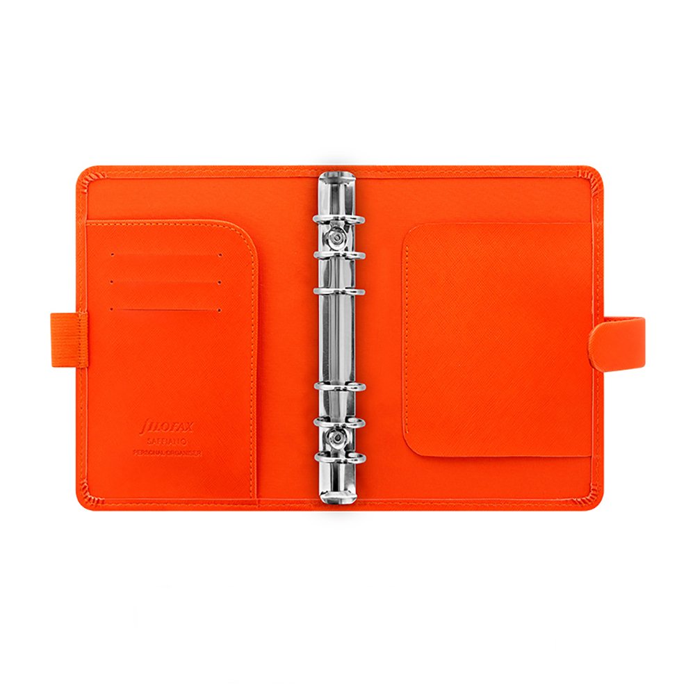 Filofax Saffiano Bright Orange Personal Organizador