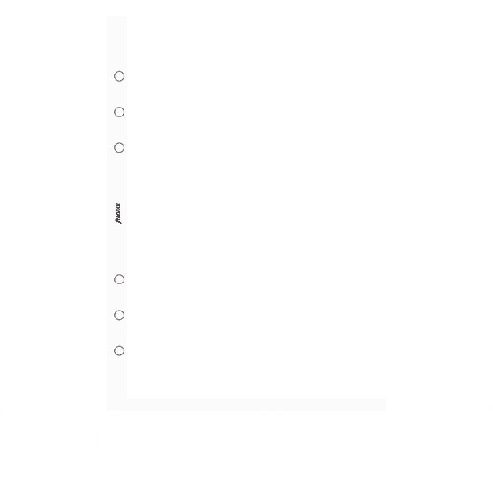 Filofax Refill A5 White Plain Notepaper
