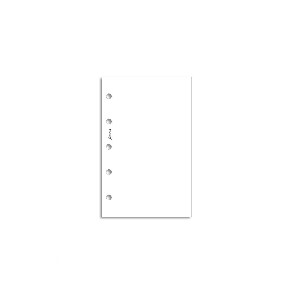 Buy Filofax Refill Mini White Plain Notepaper Filofax Refill Mini White Plain Notepaper