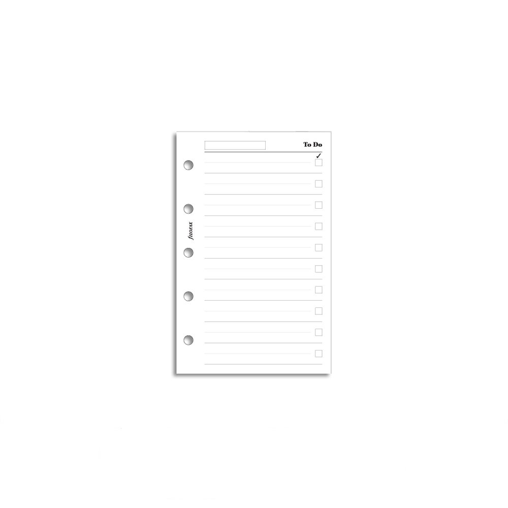 Buy Filofax Refill Mini White To Do List Filofax Refill Mini White To Do List