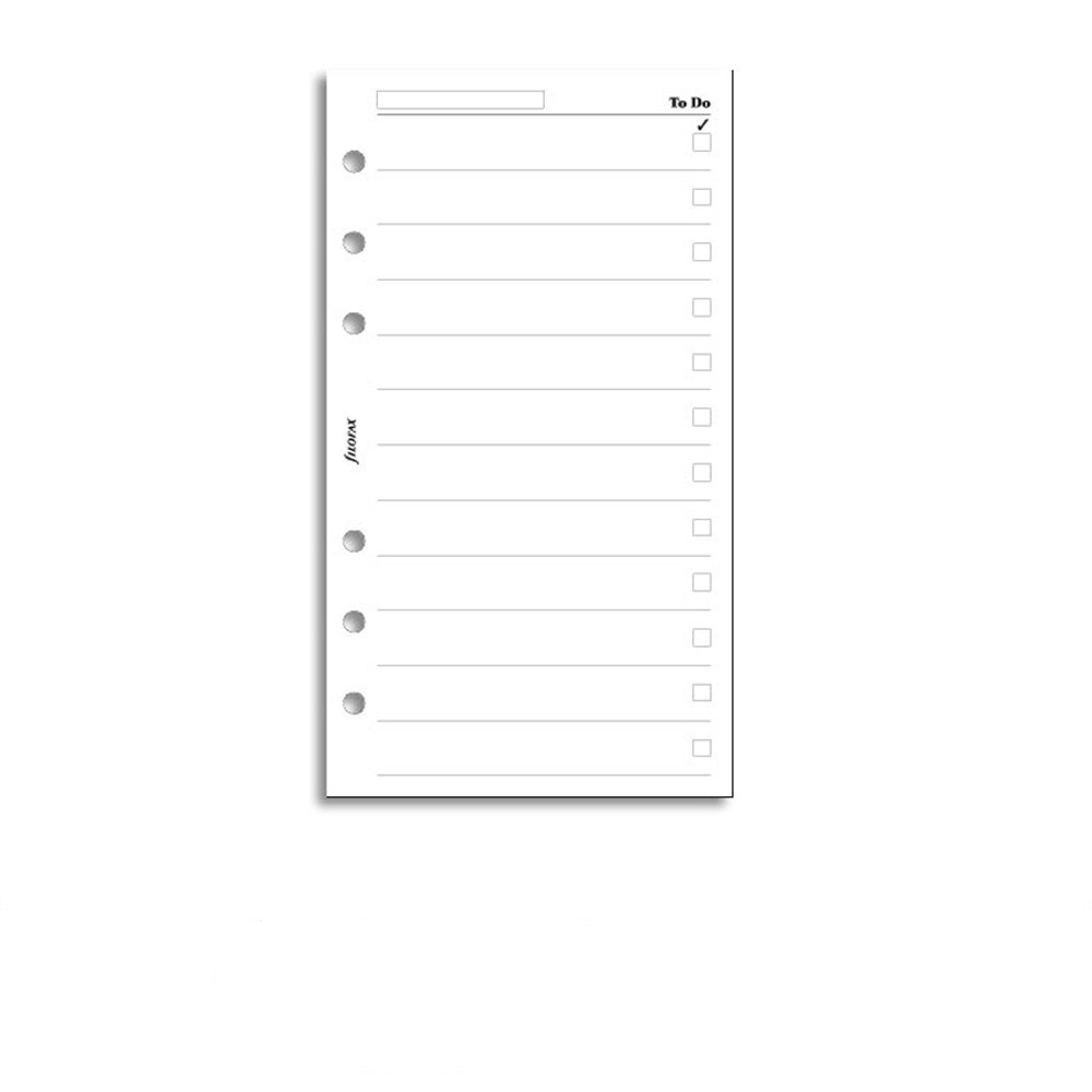 Buy Filofax Refill Personal White To Do List Filofax Refill Personal White To Do List