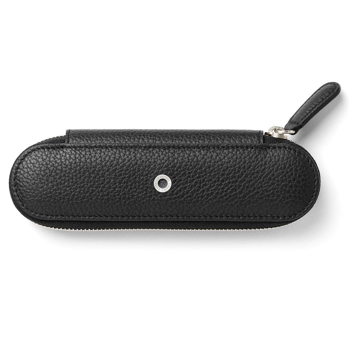 Graf von Faber-Castell Cashmere Black Zippered Pen Pouch (Double