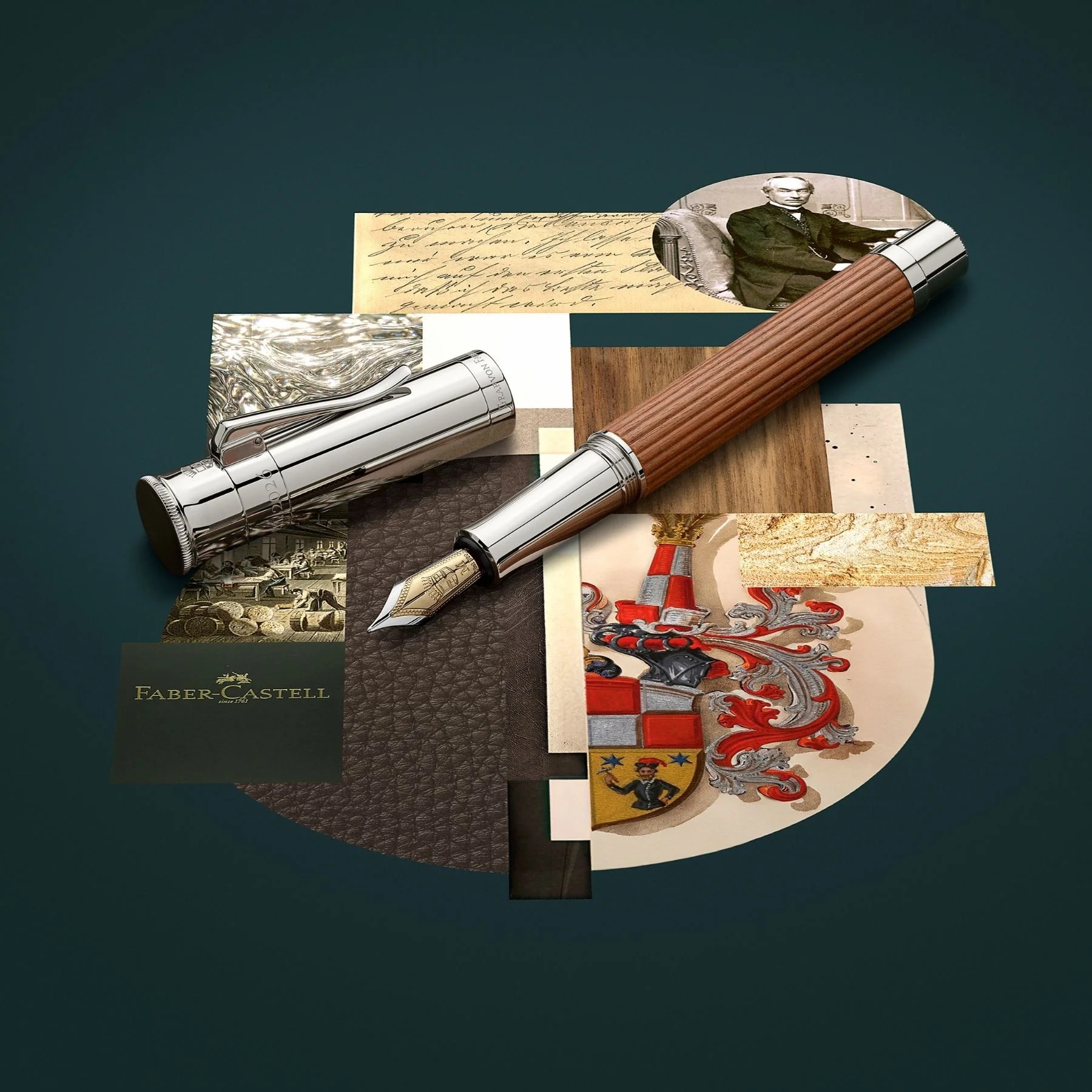 Graf von Faber-Castell Classic Magnum Pernambuco Anniversary Edition Caneta de Tinta Permanente