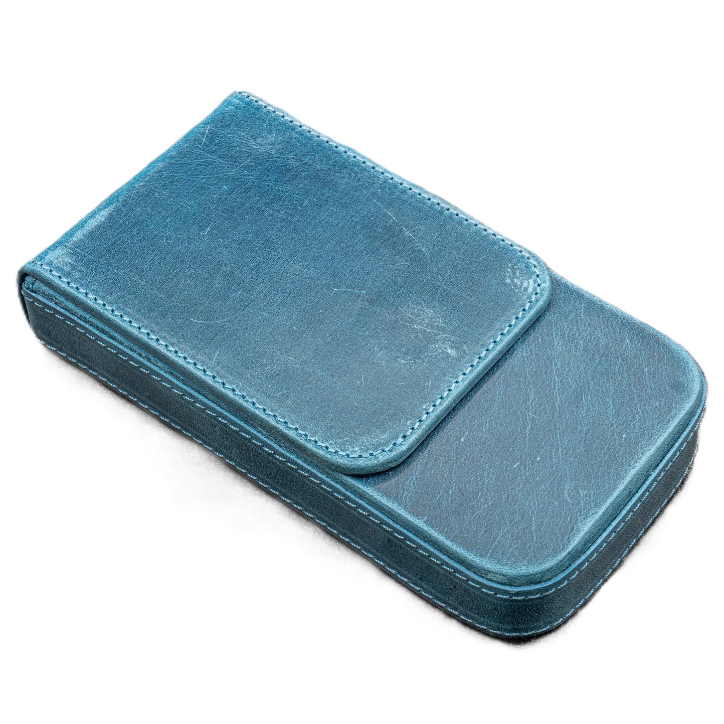 Galen Leather Magnum Opus 3 Slots Crazy Horse Ocean Blue Hard Pennenmap
