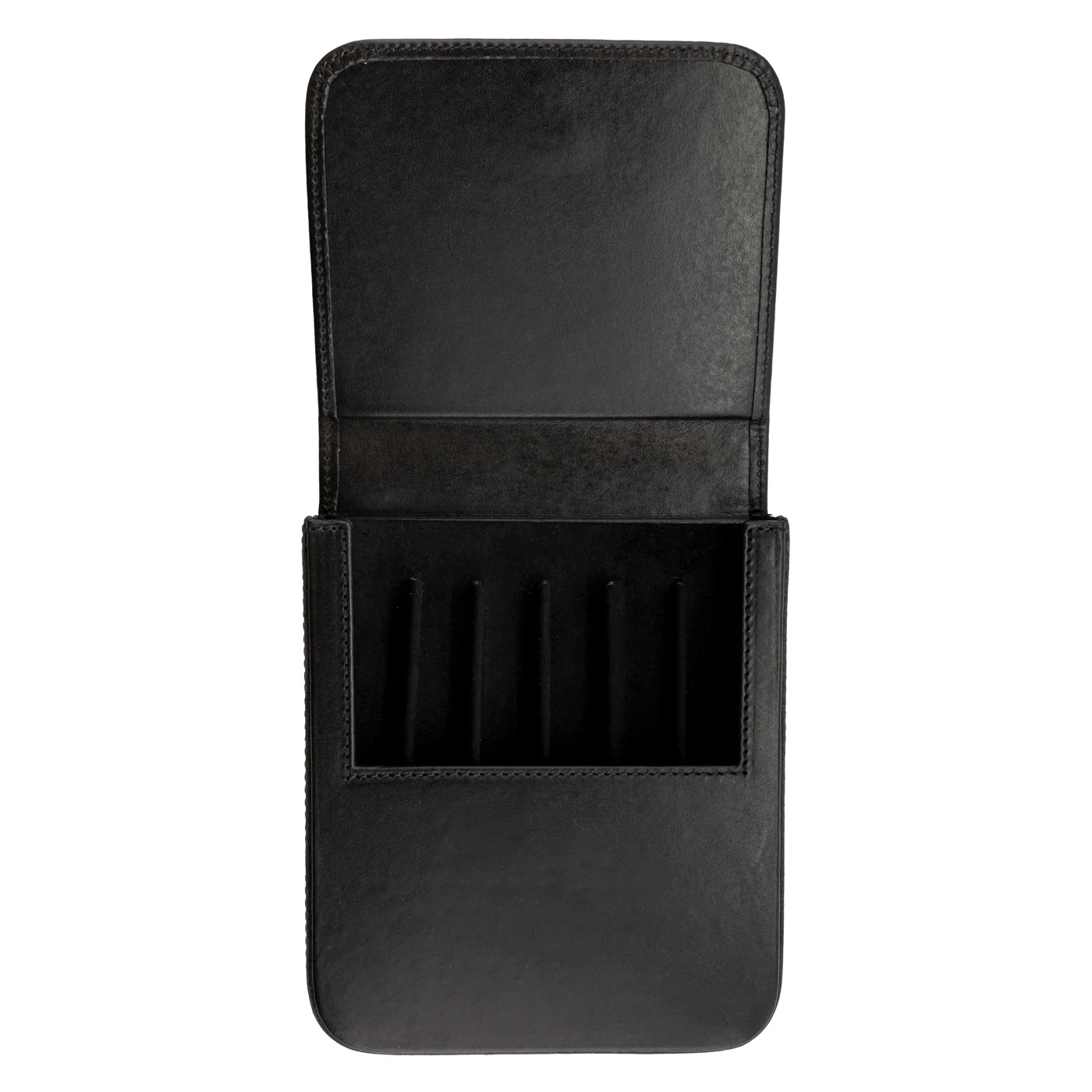 Galen Leather Magnum Opus 6 Slots Black Hard Pen Case
