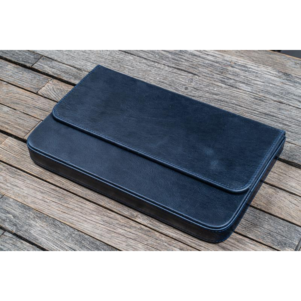 Galen Leather Magnum Opus 12 Slots Crazy Horse Navy Blue Hard Pen Case Galen Leather Magnum Opus 12 Slots Crazy Horse Navy Blue Hard Pen Case