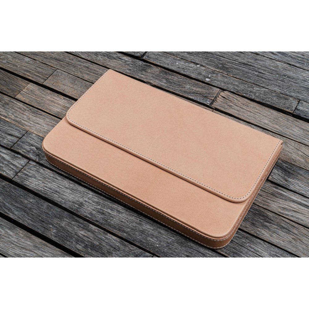 Galen Leather Magnum Opus 12 Slots Undyed Leather Hard Pen Case Galen Leather Magnum Opus 12 Slots Undyed Leather Hard Pen Case