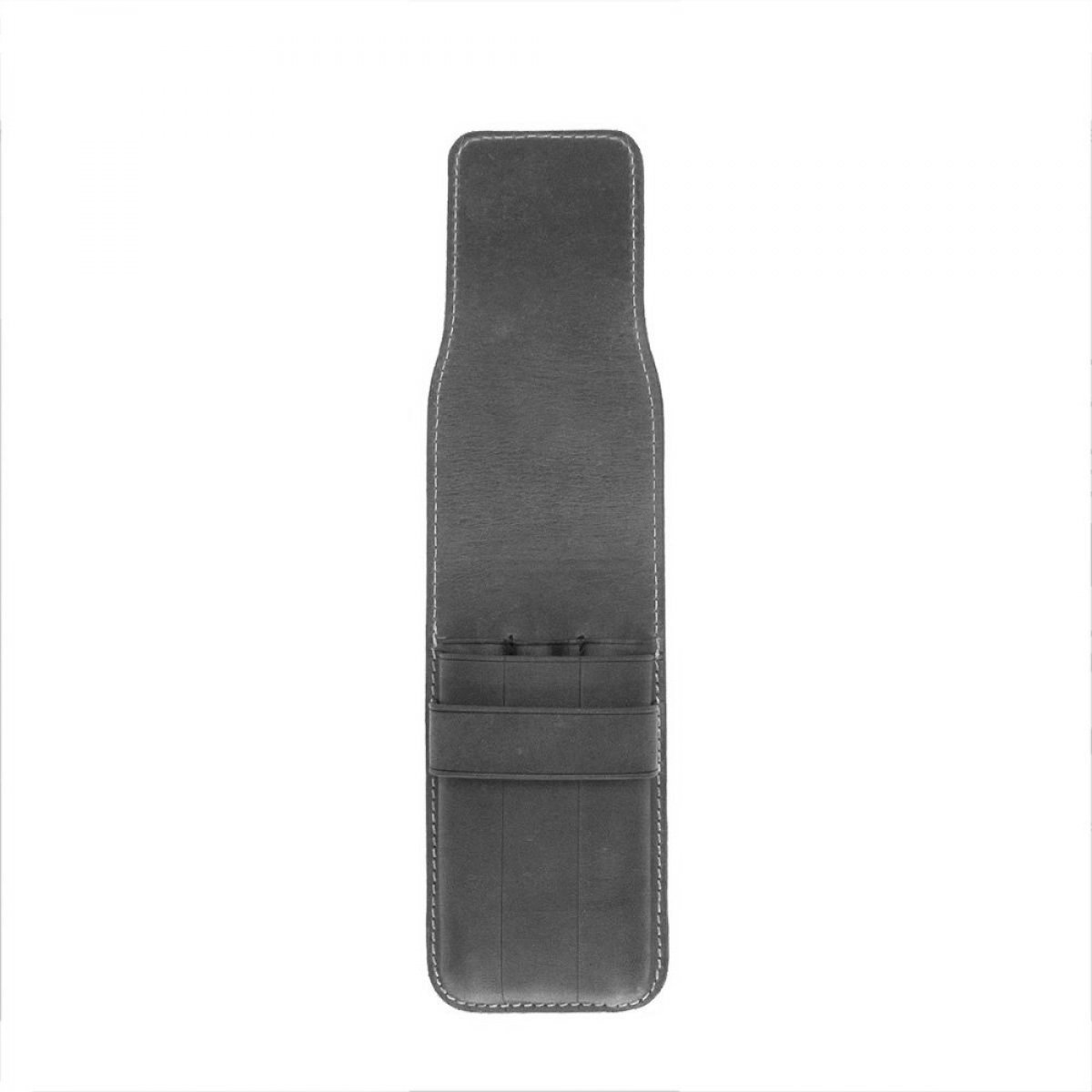 Galen Leather Crazy Horse Smoky Flap Pen Pouch (Triple)