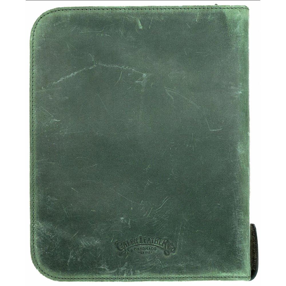Galen Leather Crazy Horse Green Rits Penetui (40-delig)
