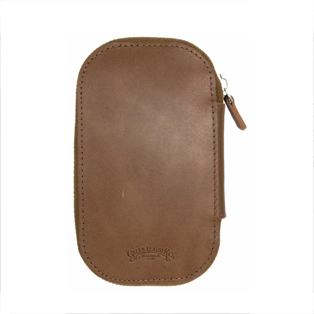 Galen Leather Brown Zippered Pen Pouch (Sixfold) Galen Leather Brown Zippered Pen Pouch (Sixfold)