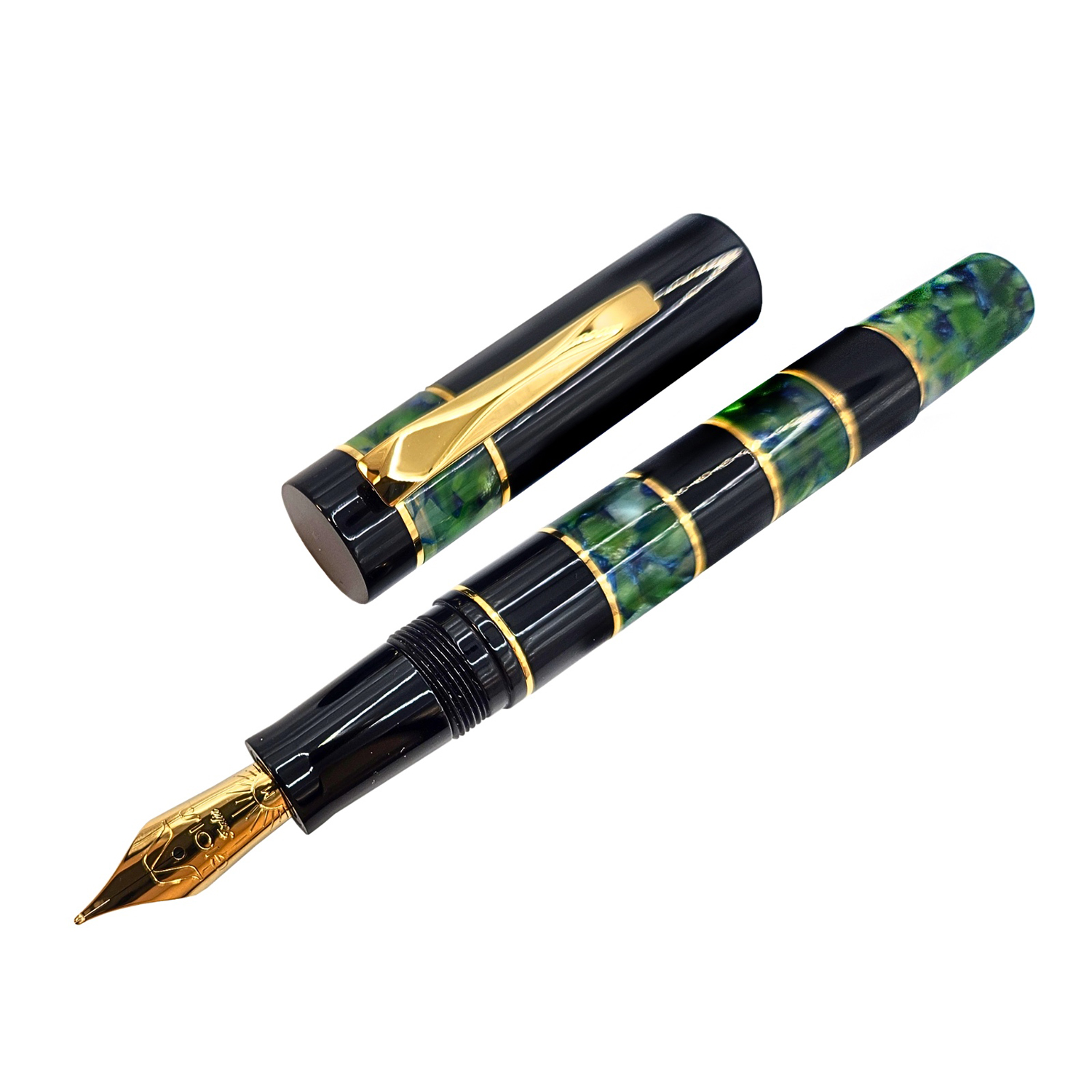 Gioia Penelope Green Marble GT Füllfederhalter