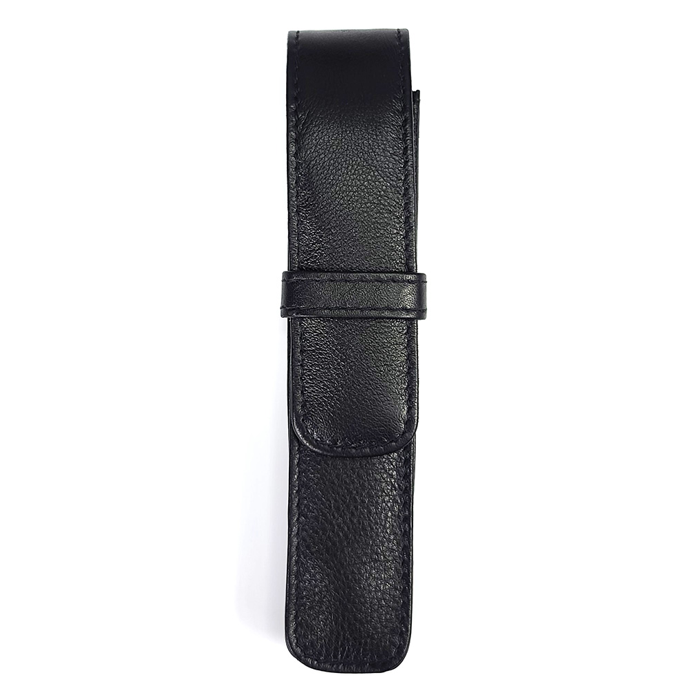 Girologio Black Leather Pen Case (Single)