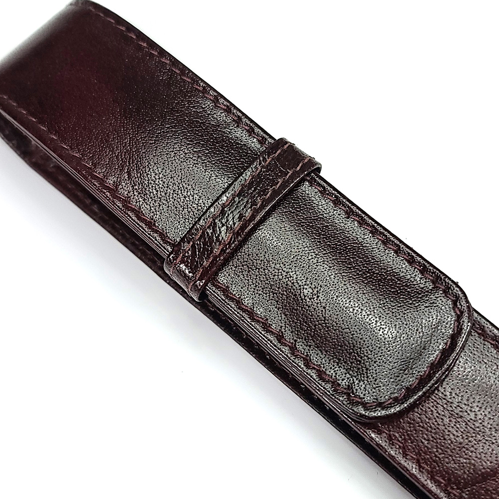 Girologio Oxblood Leather Pen Case (Single) Girologio Oxblood Leather Pen Case (Single)