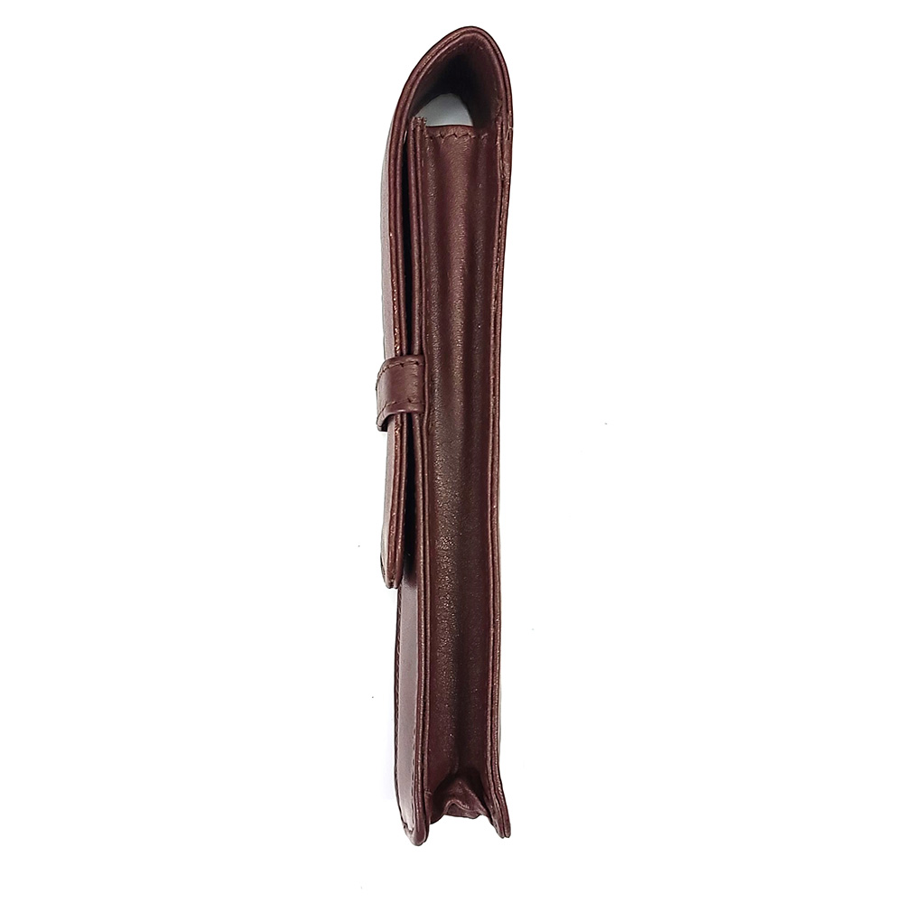 Girologio Antique Brown Leather Pen Case (Single) Girologio Antique Brown Leather Pen Case (Single)