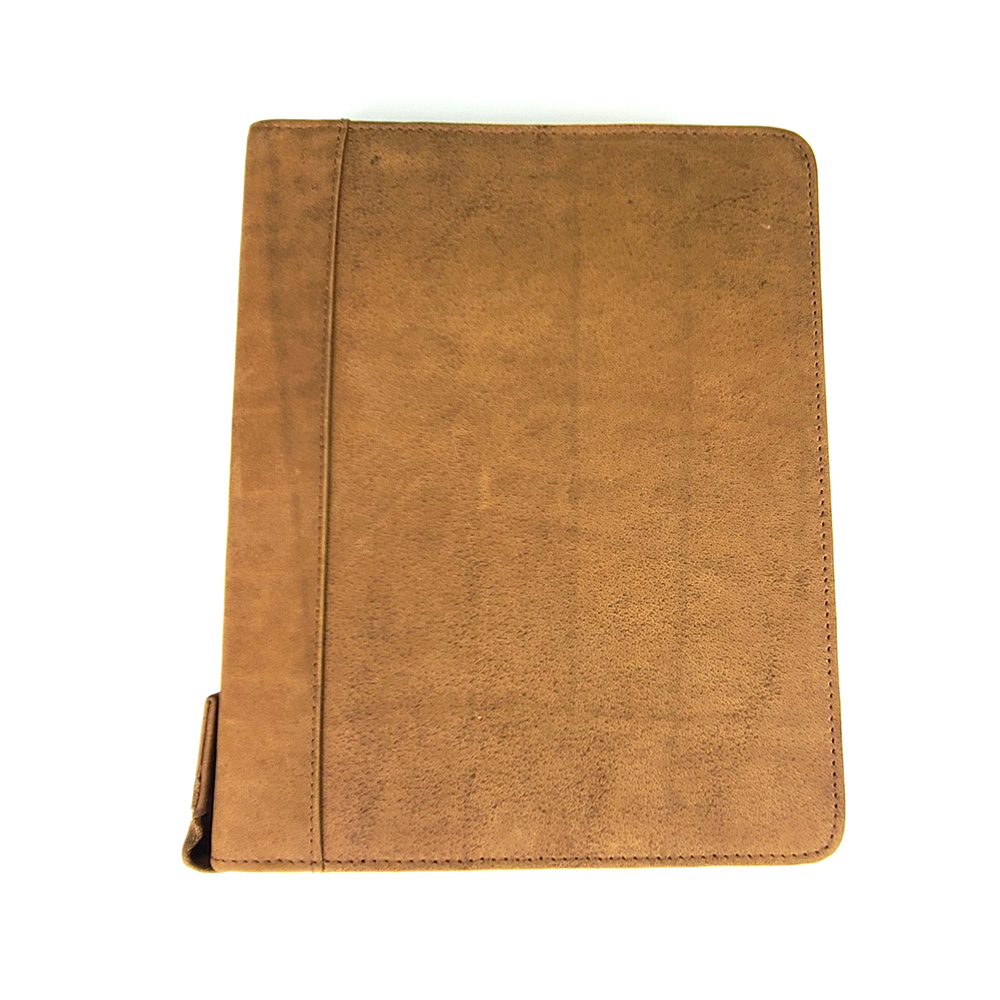 Girologio Saddle Tan Zippered Leather Pen Case (24 pens)