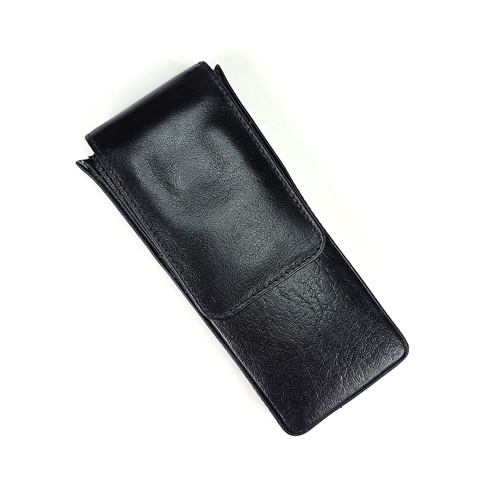 Girologio Black Magnetic Leather Pen Case (3 pens) Girologio Black Magnetic Leather Pen Case (3 pens)