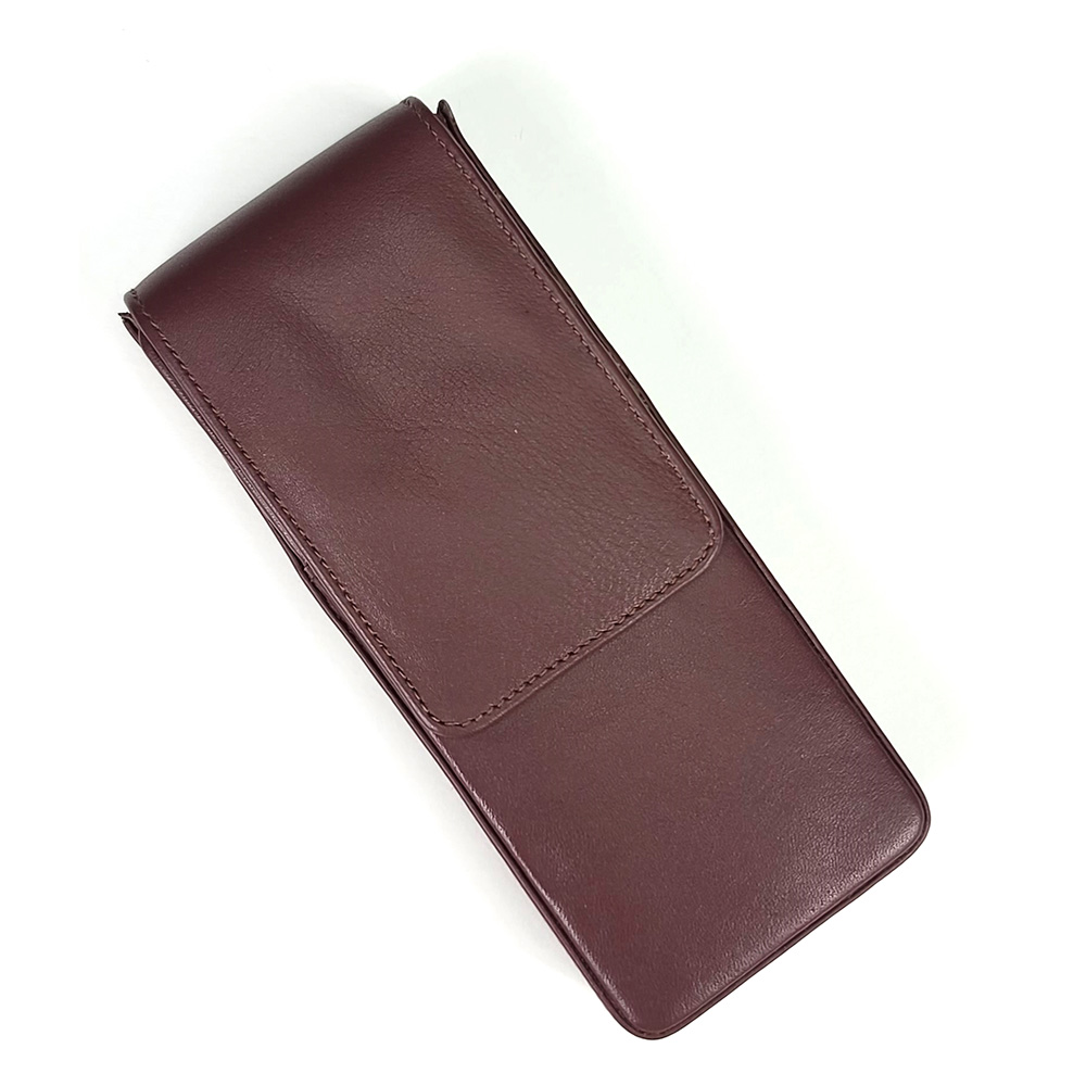 Girologio Antique Brown Magnetic Leather Pen Case (3 pens) Girologio Antique Brown Magnetic Leather Pen Case (3 pens)