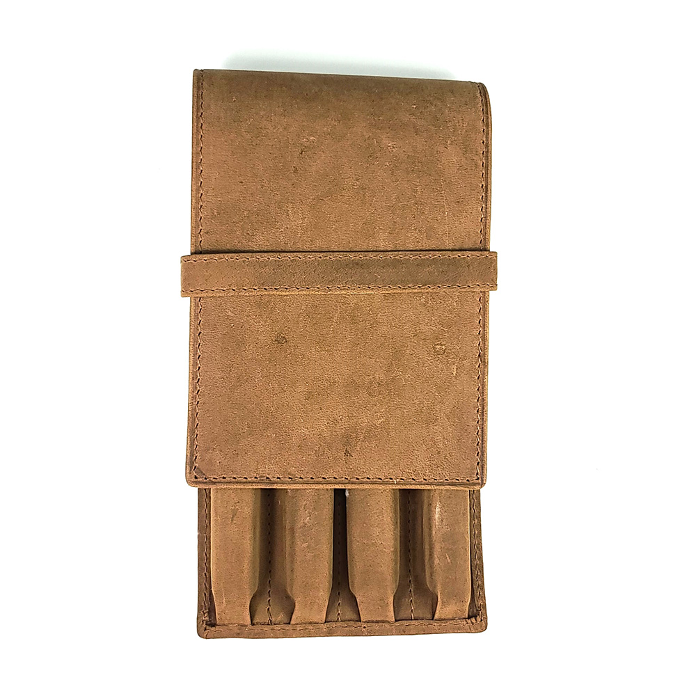 Saddle Orange Double Pen Case Saddle Orange Double Pen Case