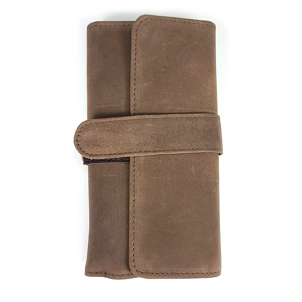 Girologio Saddle Tan Leather Pen Wrap (6 pens) Girologio Saddle Tan Leather Pen Wrap (6 pens)