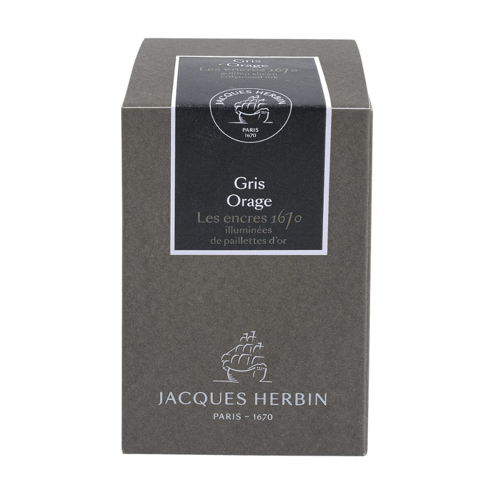 J. Herbin 1670 Anniversary Ink Gris Orage - Stormy Grey - Ink Bottle