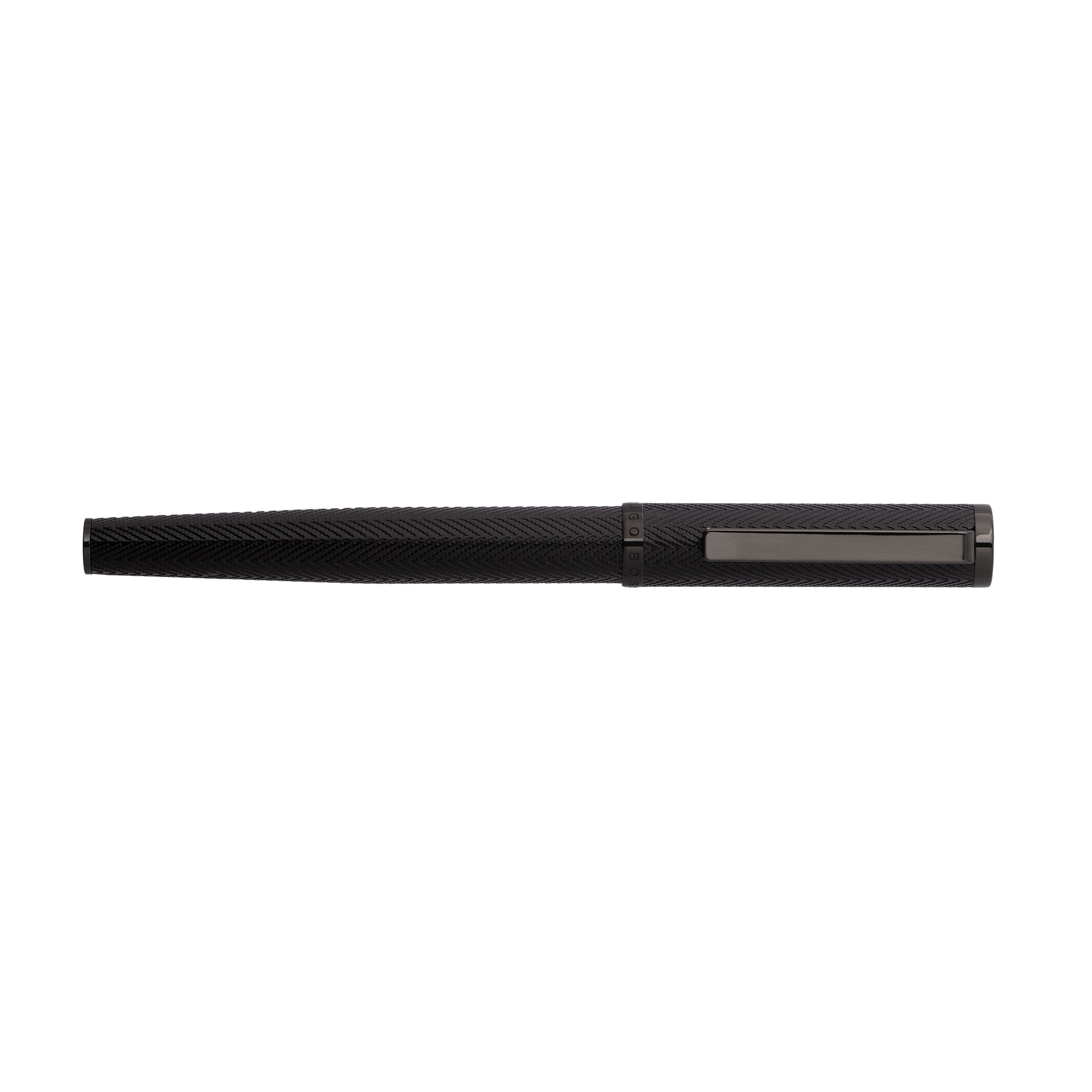 Hugo Boss Formation Herringbone Gunmetal Reservoarpenna