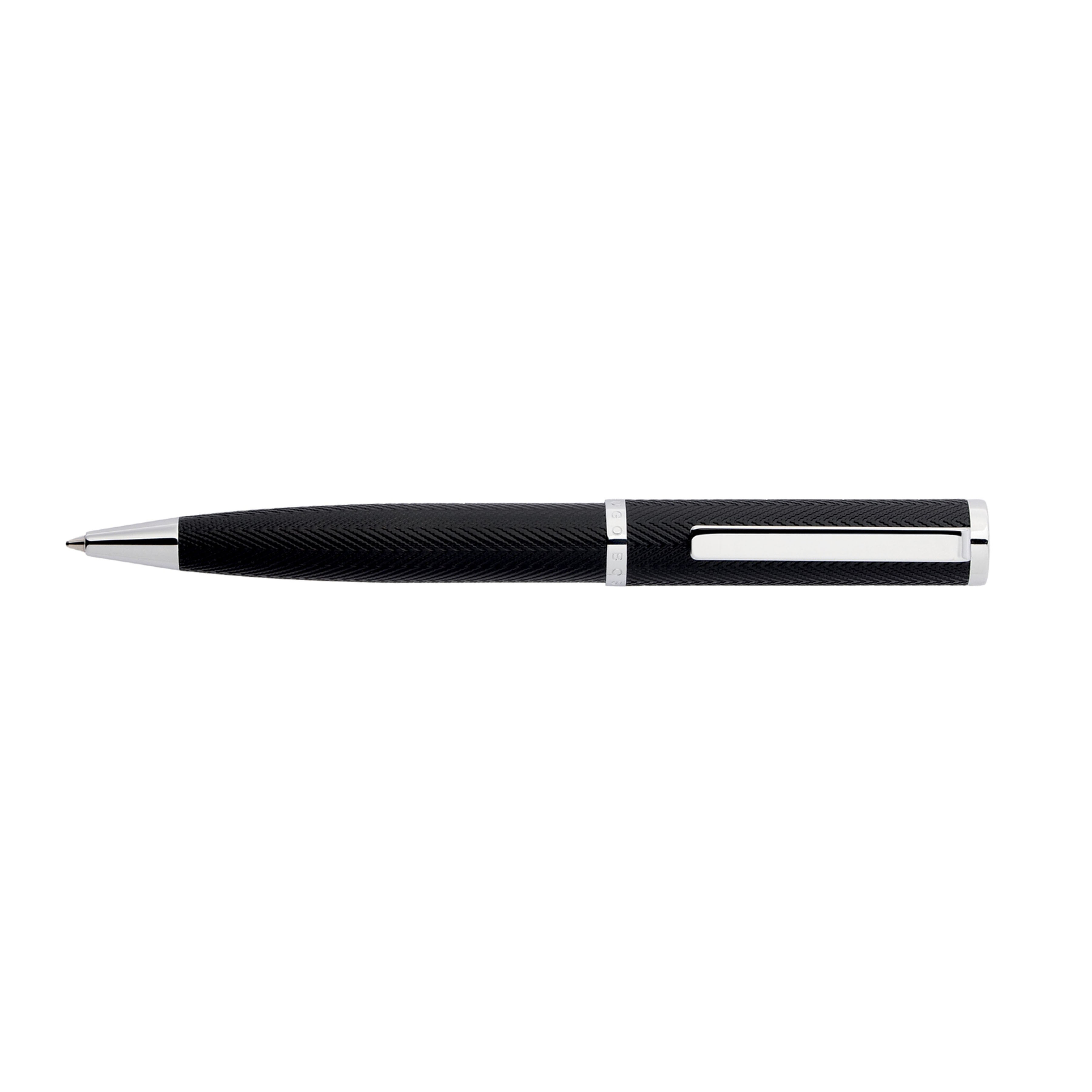 Hugo Boss Formation Herringbone Chrome Ballpoint Hugo Boss Formation Herringbone Chrome Ballpoint