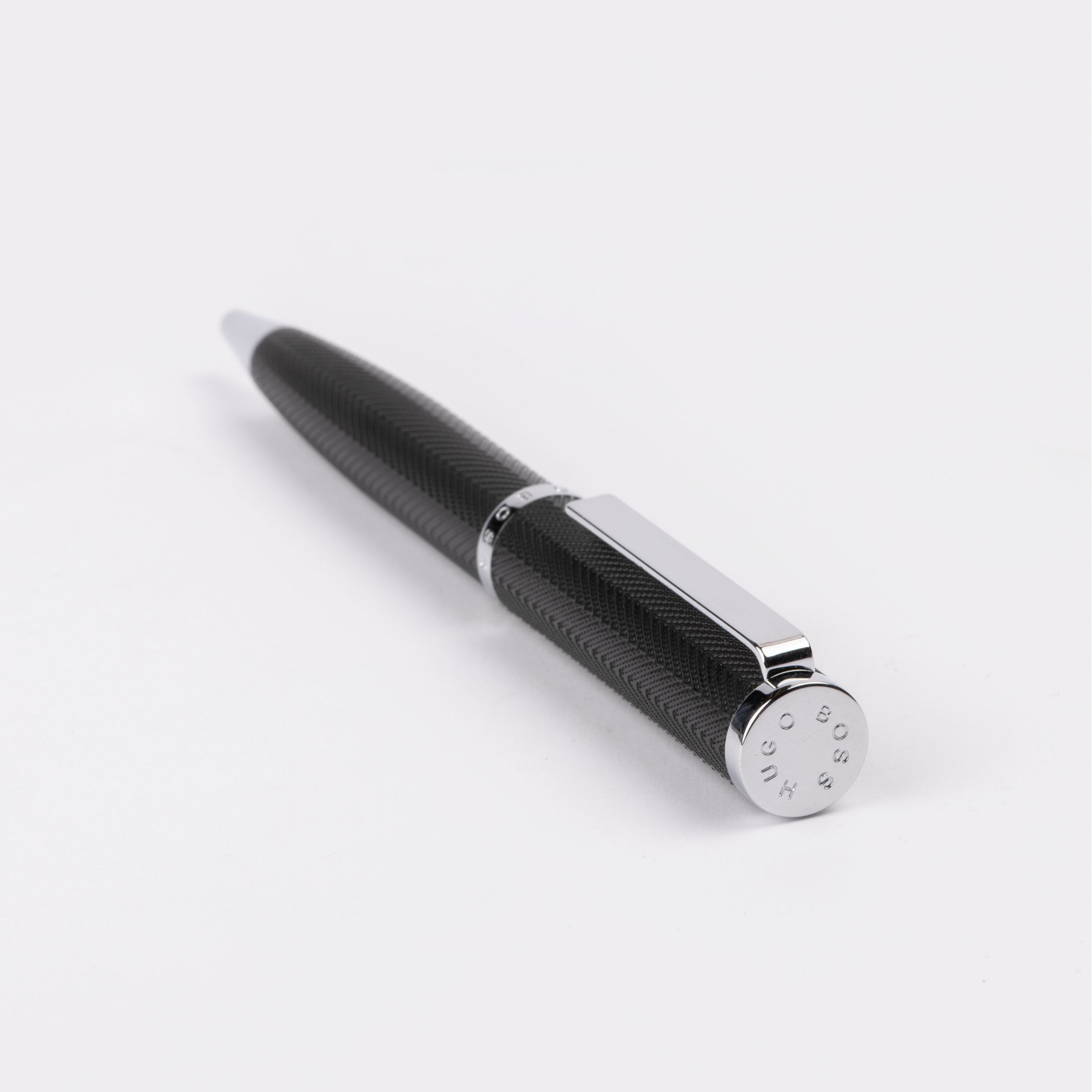 Hugo Boss Formation Herringbone Chrome Ballpoint Hugo Boss Formation Herringbone Chrome Ballpoint