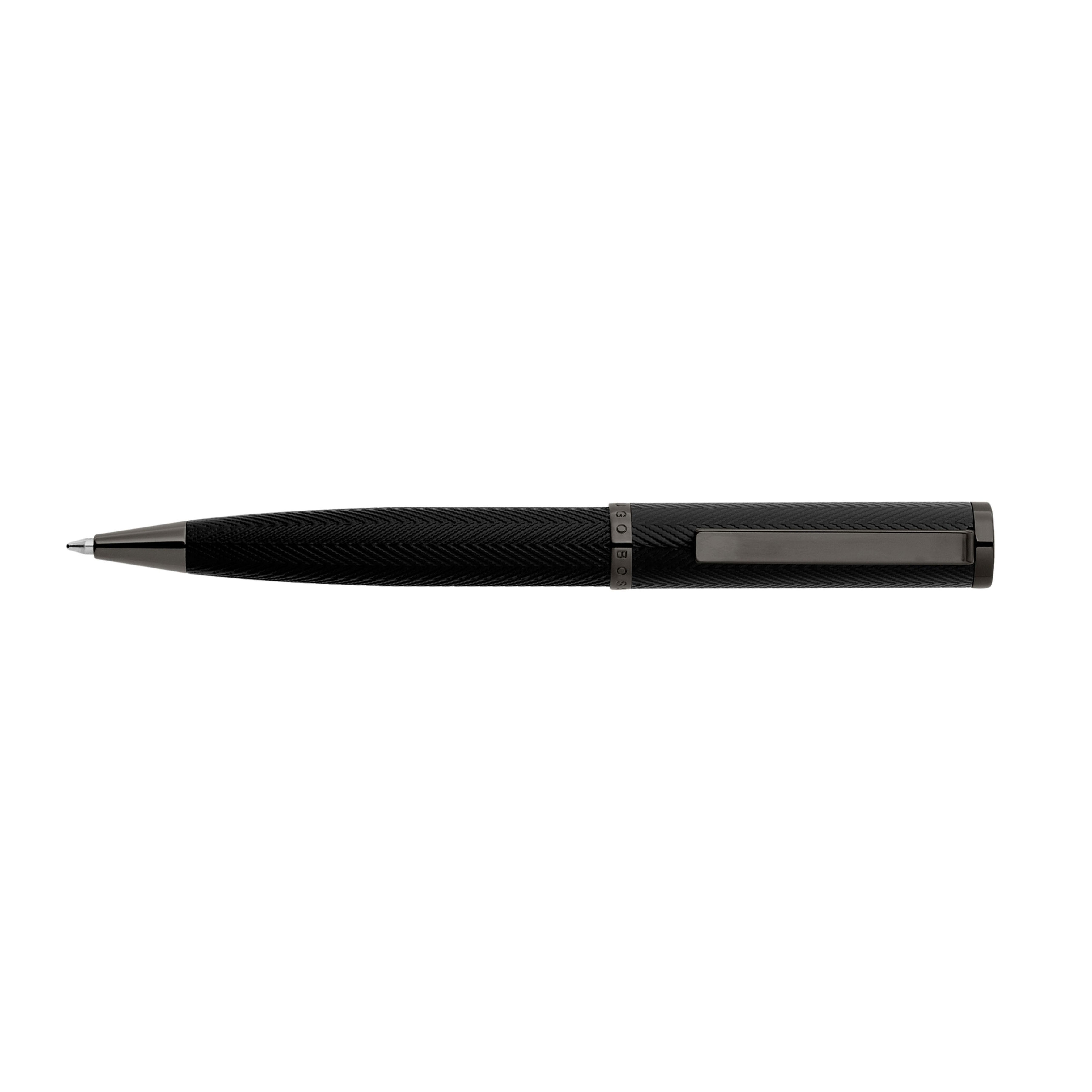 Hugo Boss Formation Herringbone Gunmetal Ballpoint