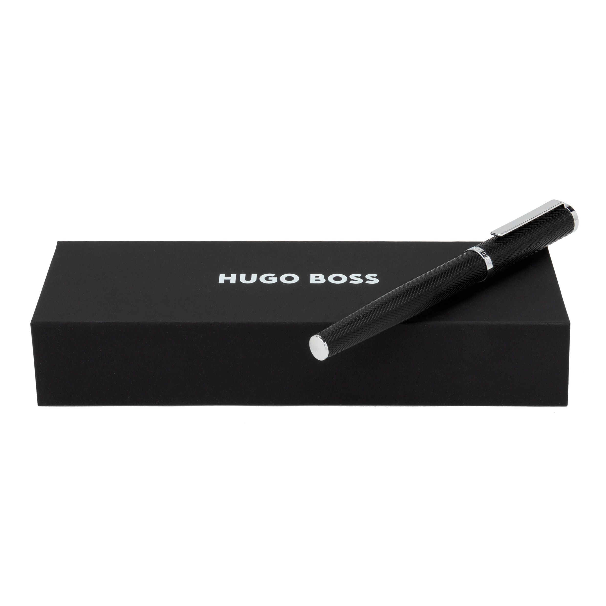 Hugo Boss Formation Herringbone Chrome Rollerball