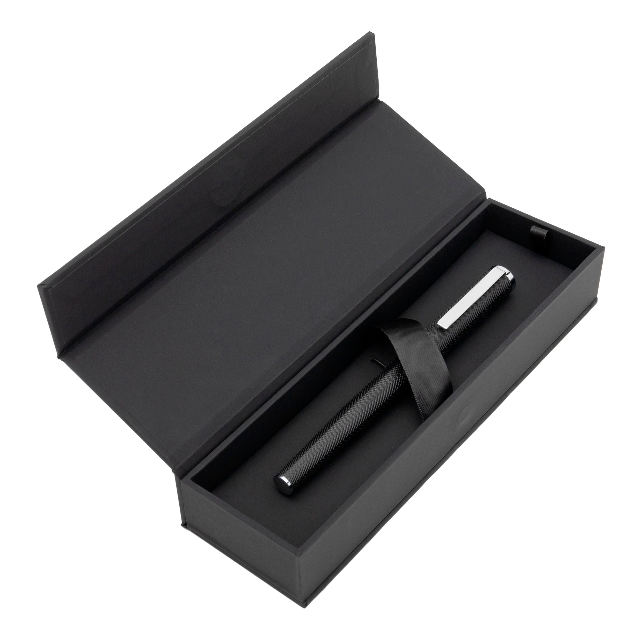 Hugo Boss Formation Herringbone Chrome Rollerball