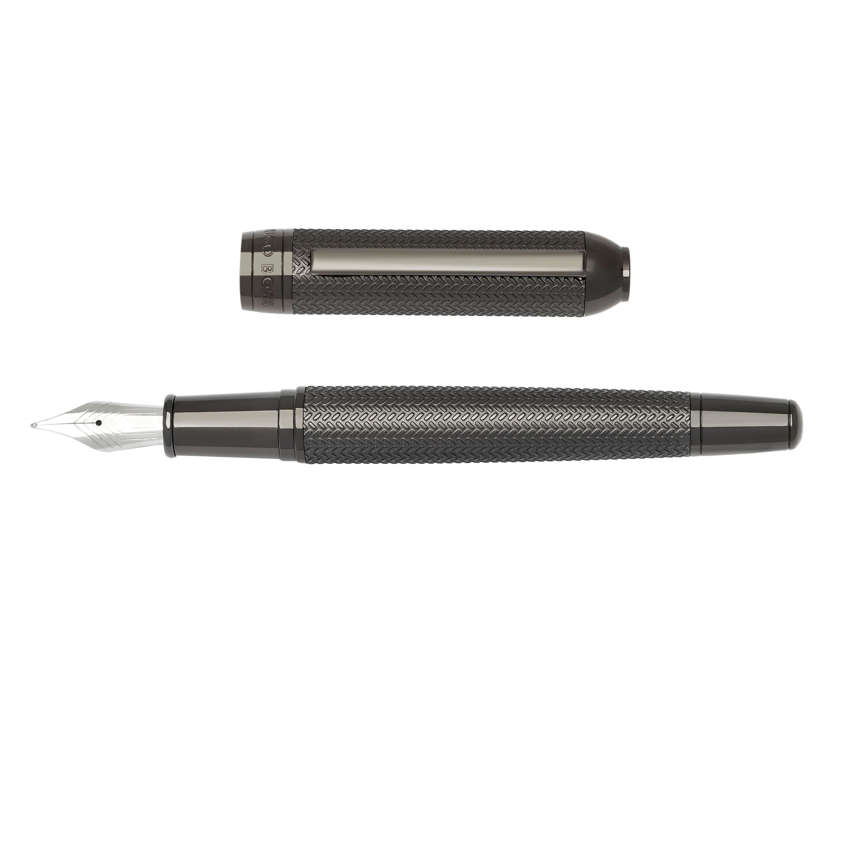 Hugo Boss Elemental Gunmetal Stylo Plume