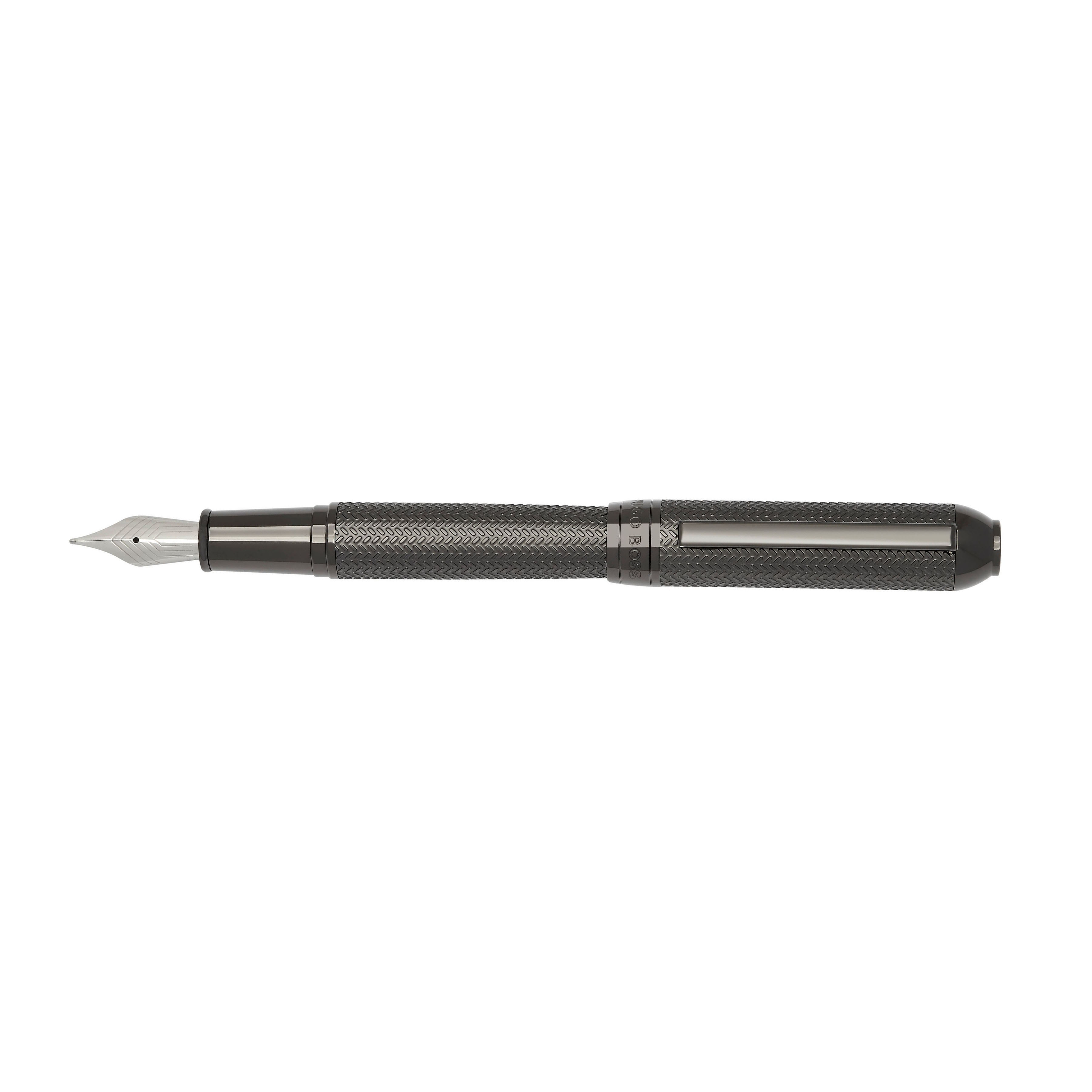 Hugo Boss Elemental Gunmetal Stylo Plume