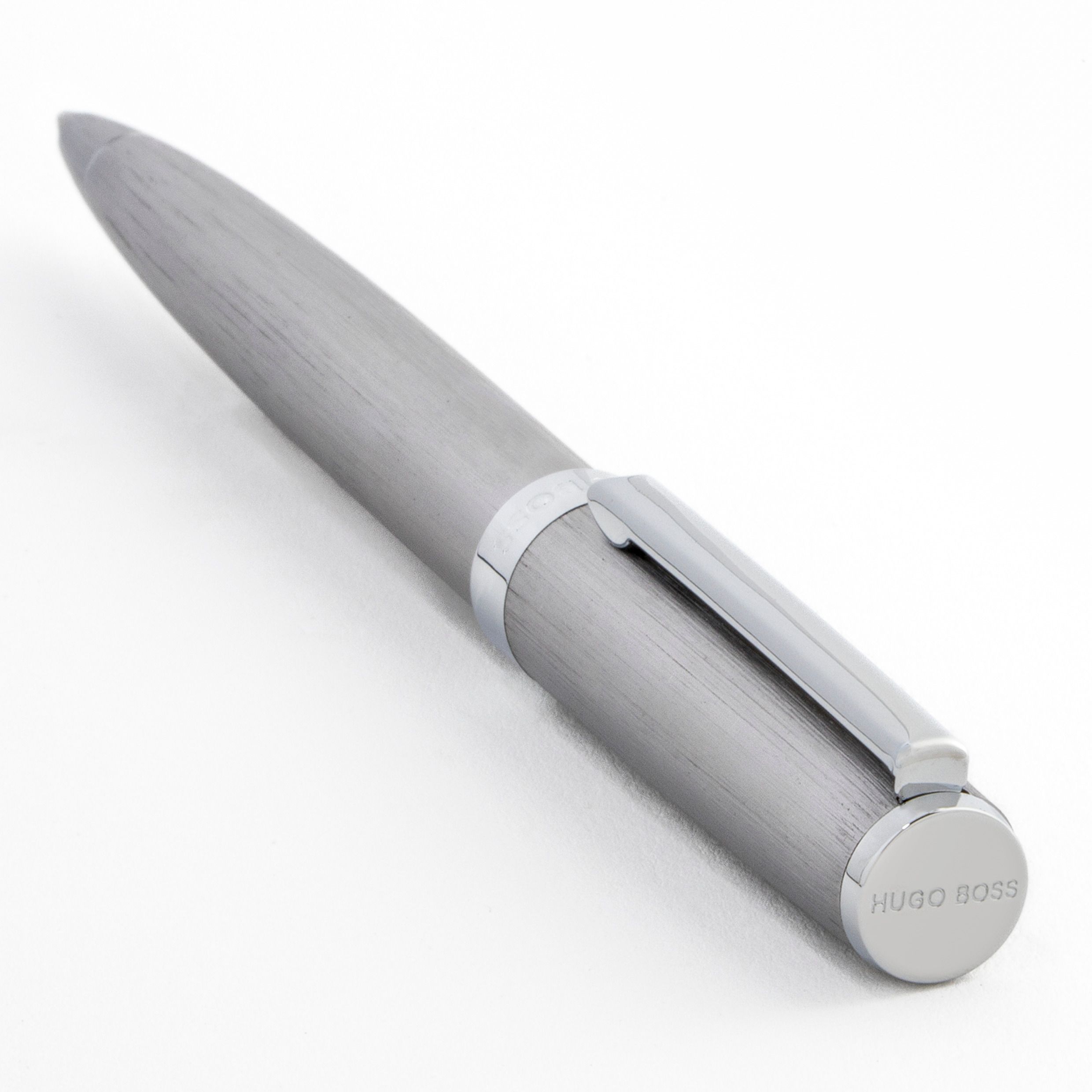 Hugo Boss Gear Brushed Chrome Ballpoint Hugo Boss Gear Brushed Chrome Ballpoint