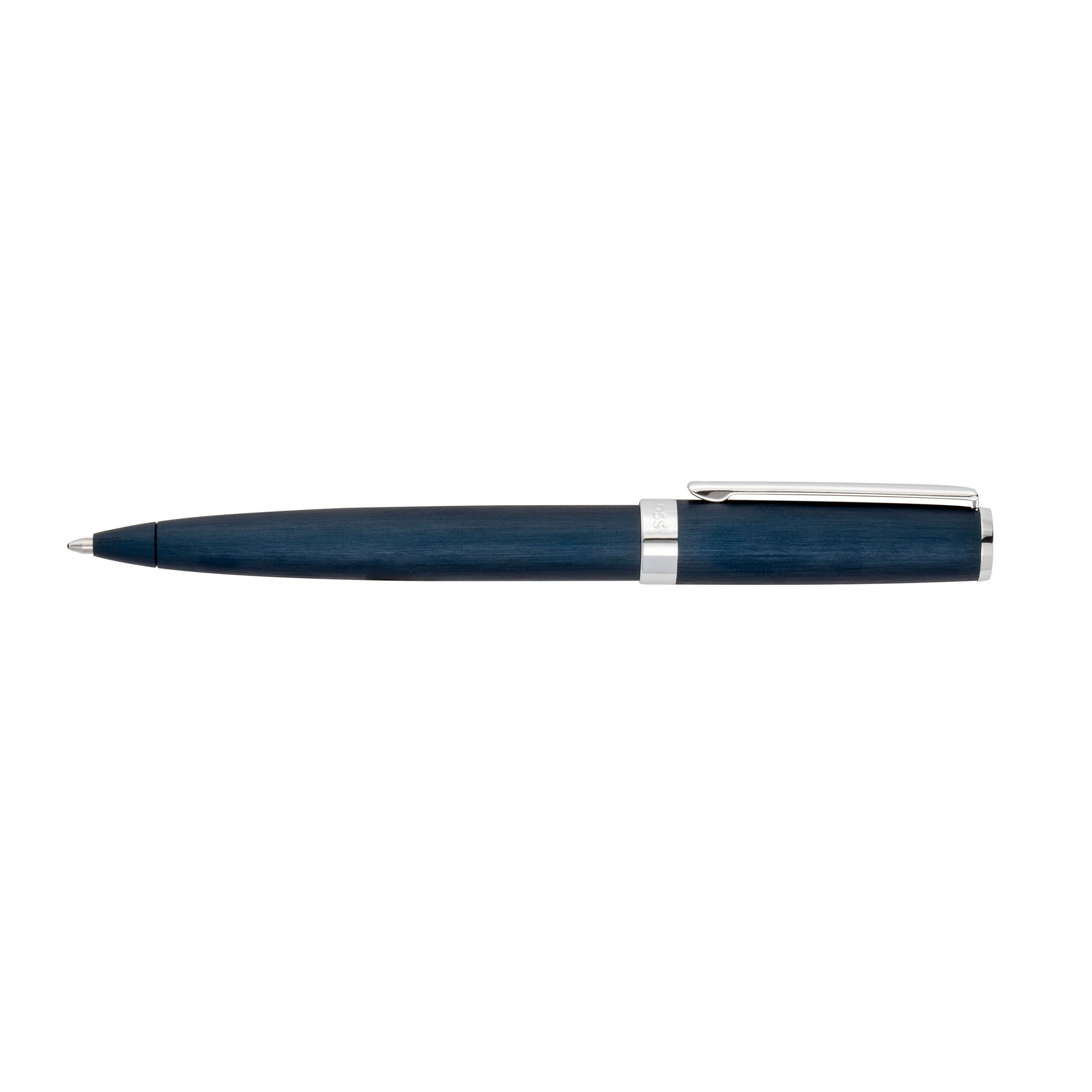 Hugo Boss Gear Brushed Navy Balpen