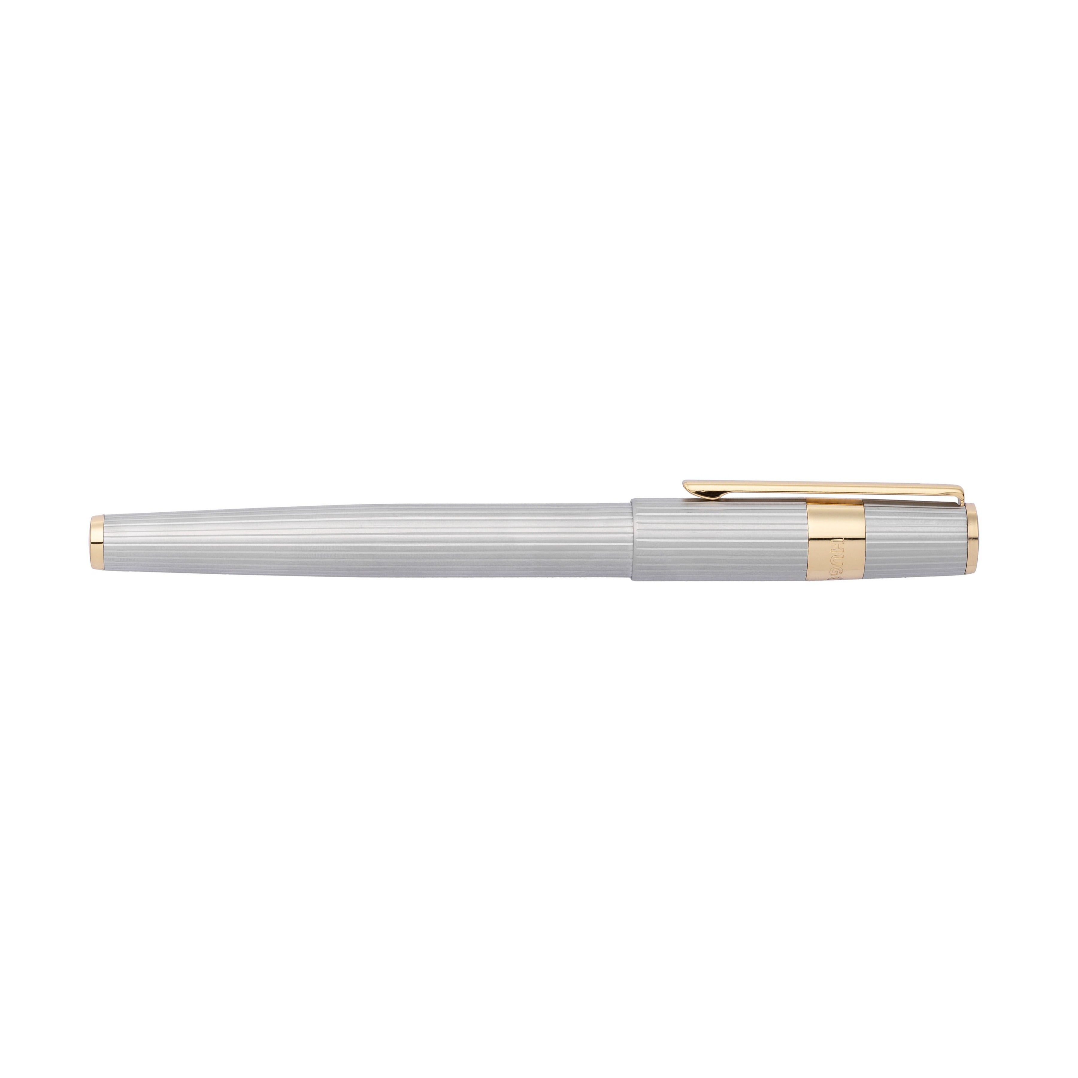 Hugo Boss Gear Pinstripe Silver GT Stylo Plume
