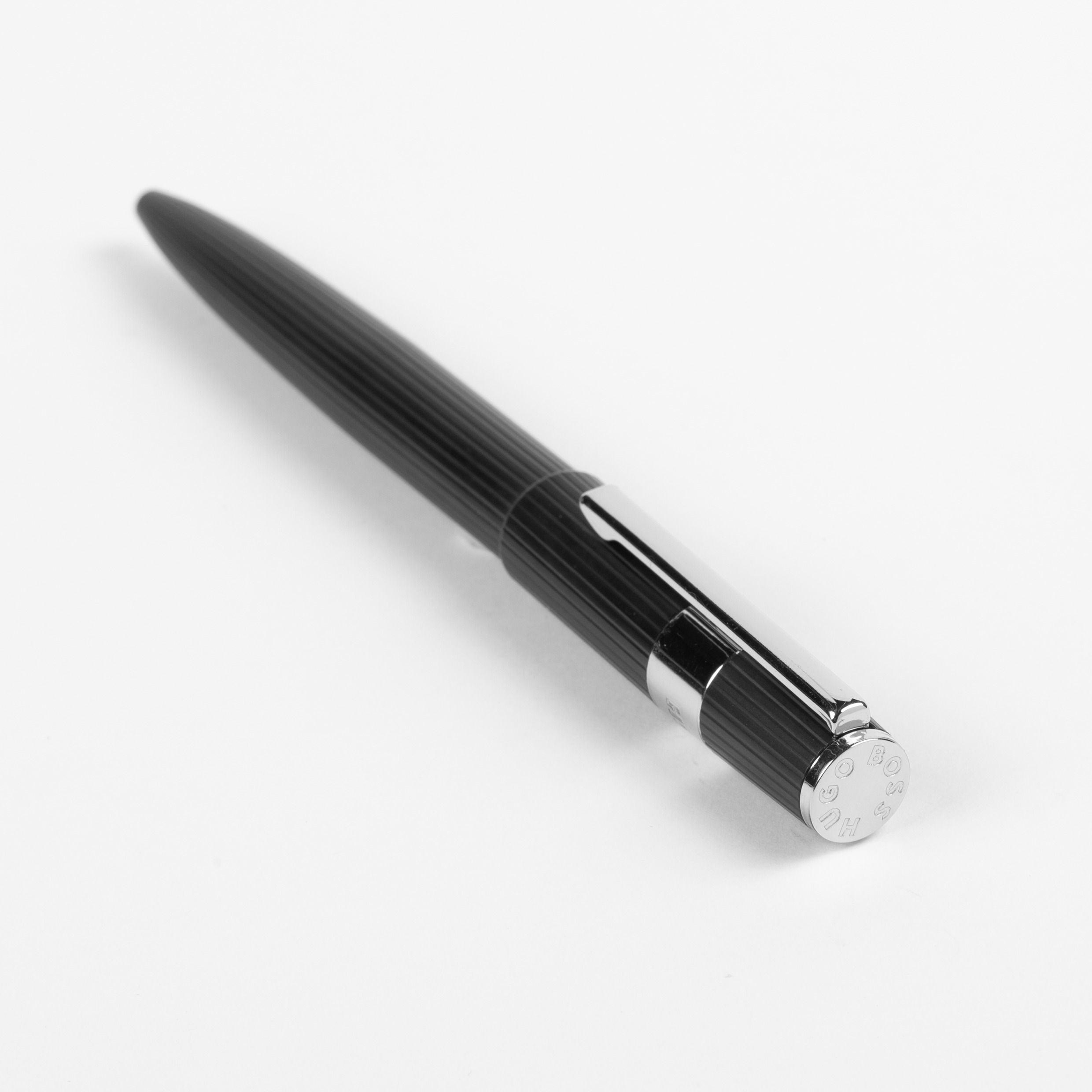 Hugo Boss Gear Ribs Black Stylo Bille