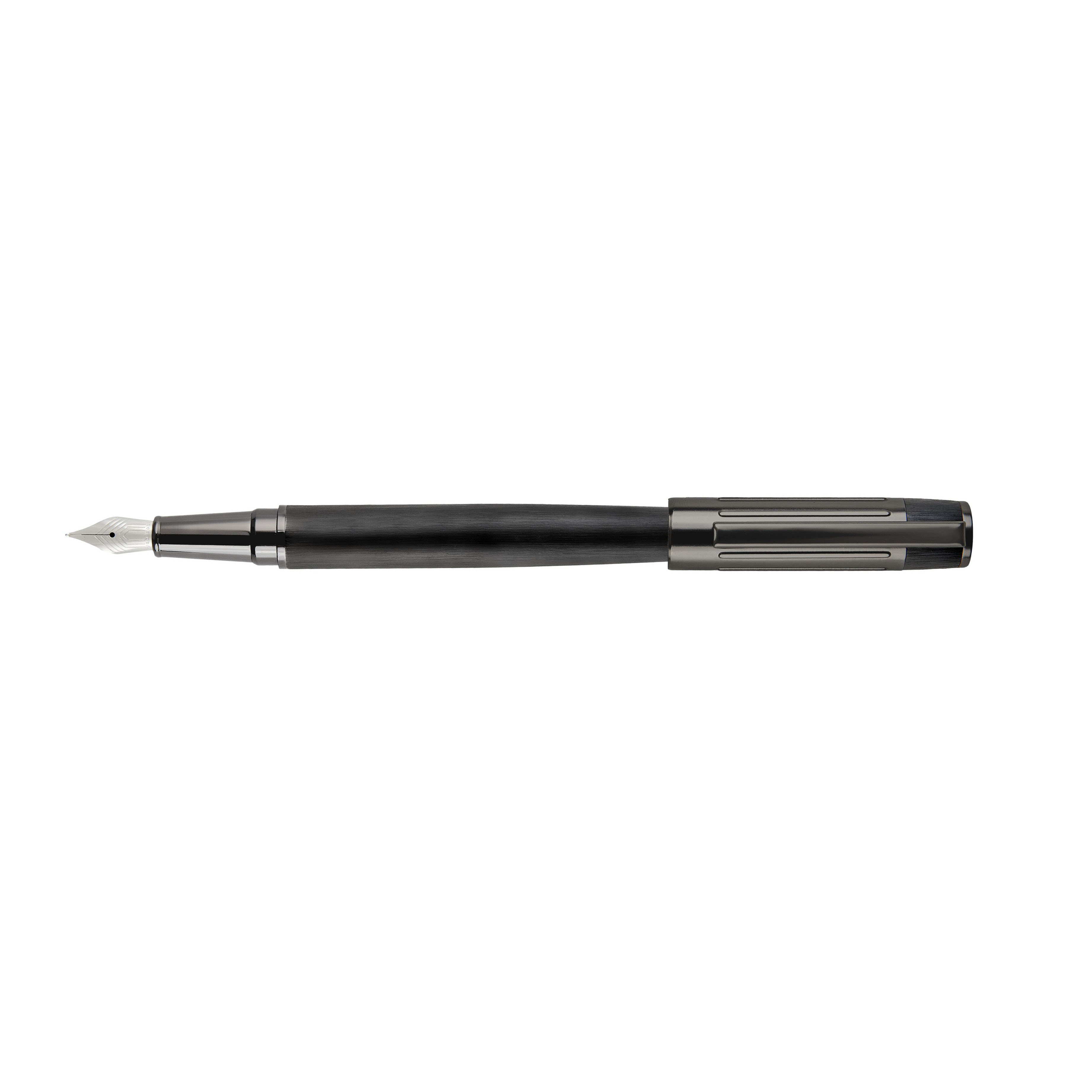 Hugo Boss Gear Ribs Black Füllfederhalter