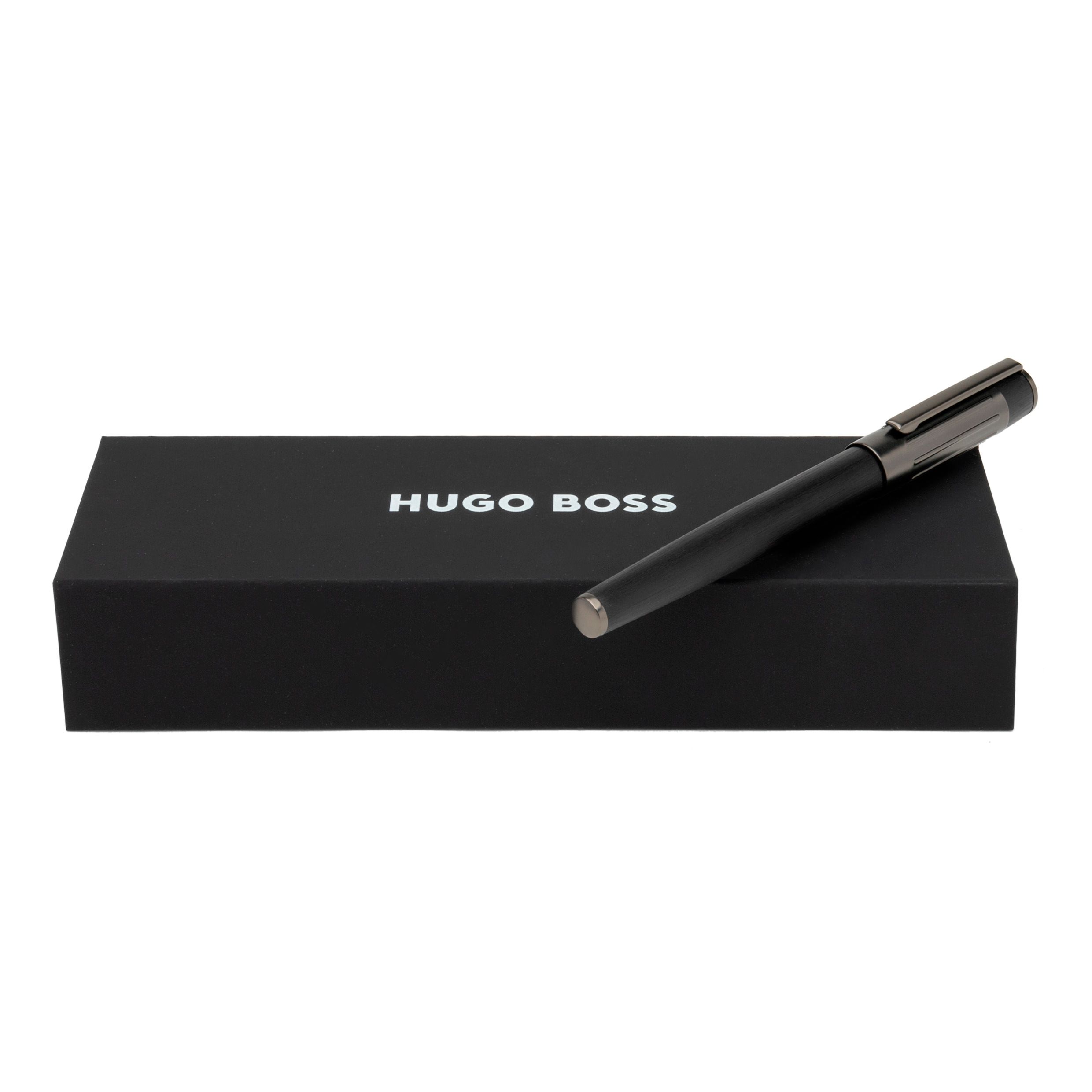 Hugo Boss Gear Ribs Black Füllfederhalter