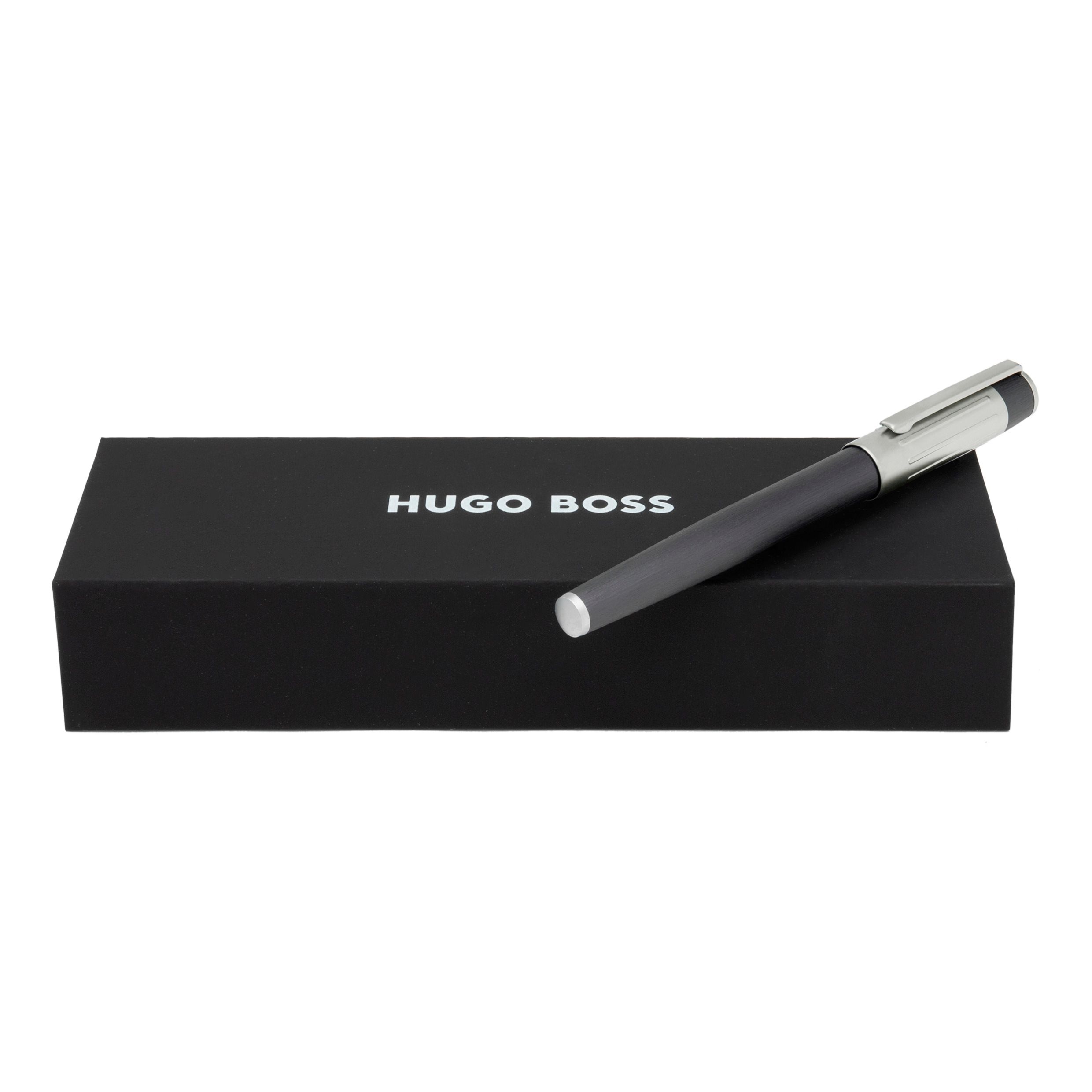 Hugo Boss Gear Ribs Gunmetal Rollerball