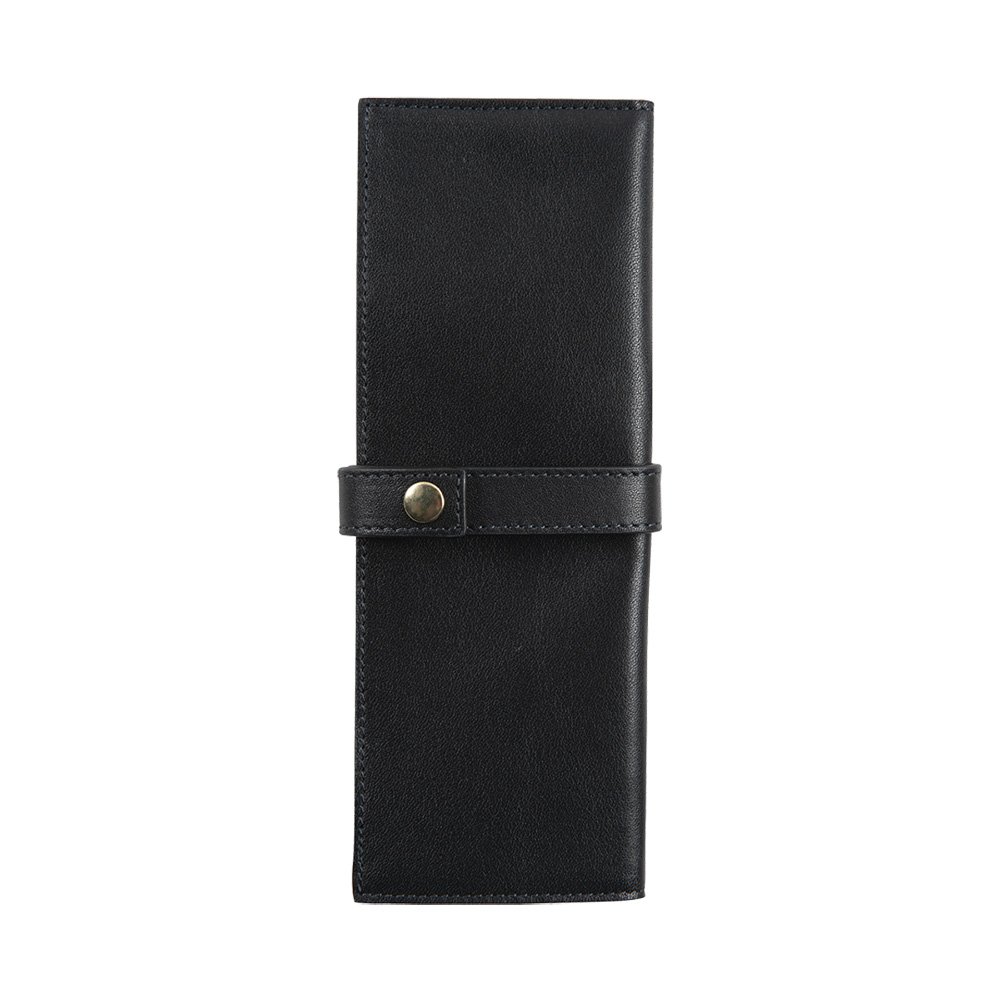 Jacques Herbin Small Leather Black Pen Pouch (Double) Jacques Herbin Small Leather Black Pen Pouch (Double)