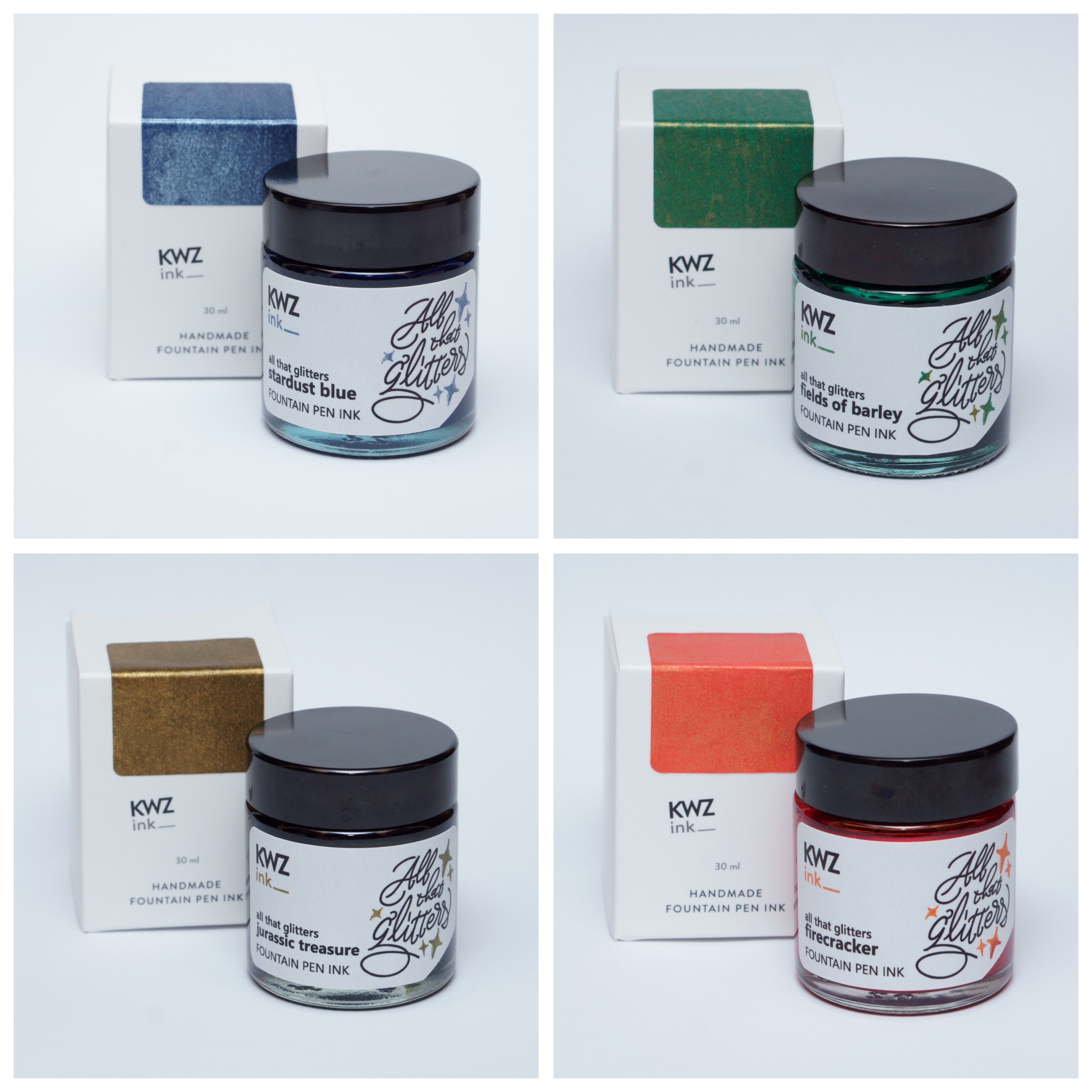 KWZ Ink All That Glitters Fields of Barley 30ml Ink Bottle KWZ Ink All That Glitters Fields of Barley 30ml Ink Bottle