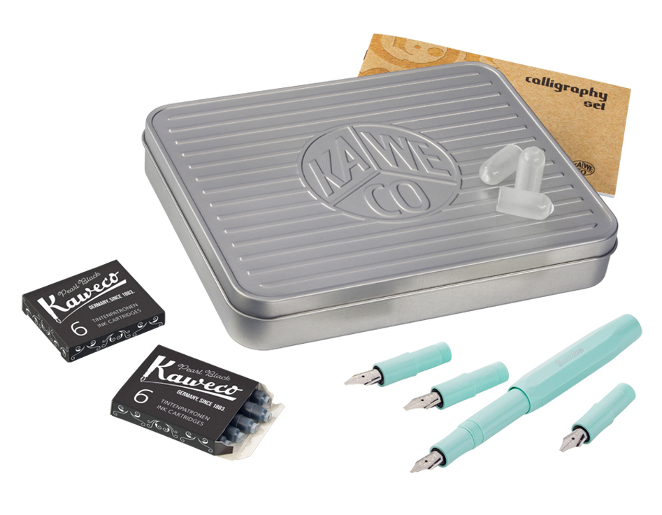 Kaweco Sport Zestaw do Kaligrafii Miętowe Pióro Wieczne