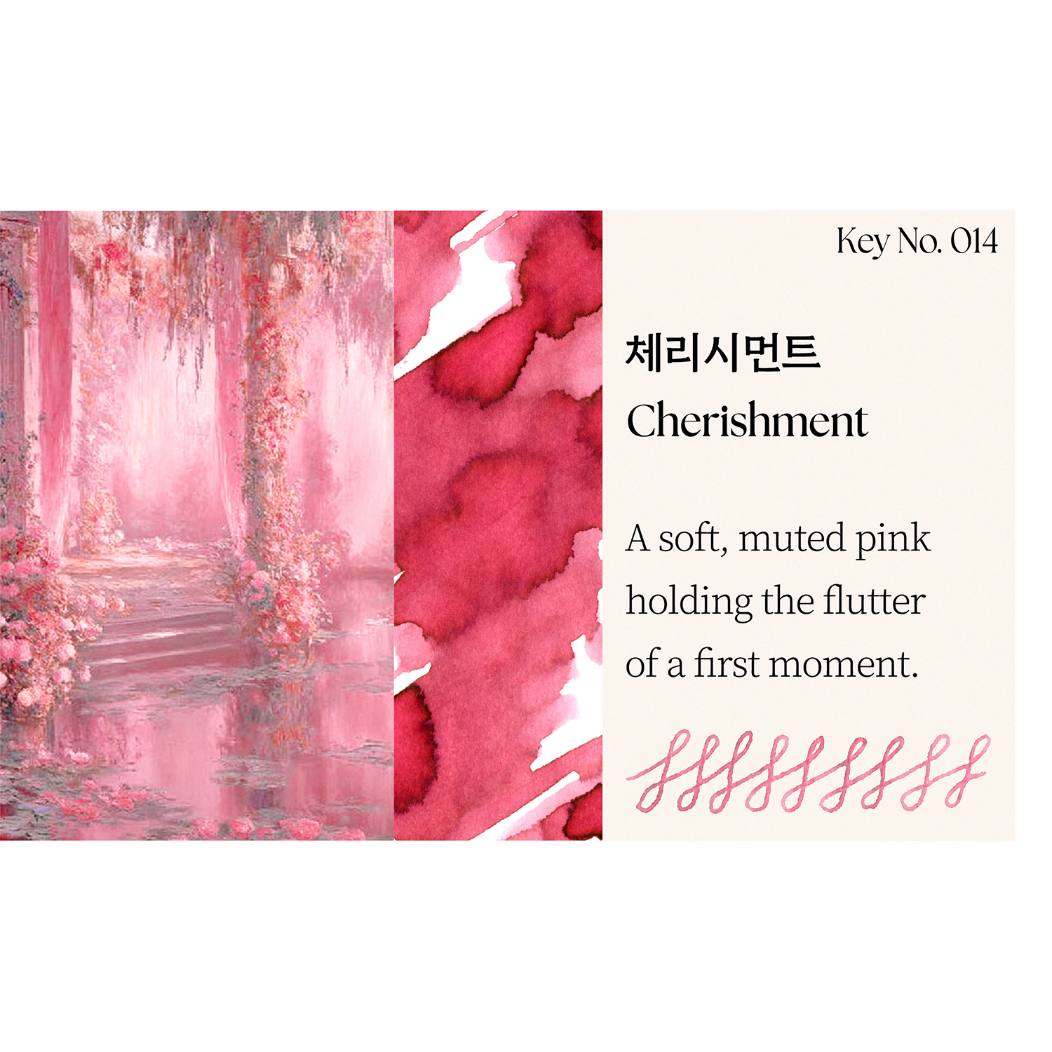 Keyno Stay.tionery Key no.014 Cherishment 25ml Butelka atramentu