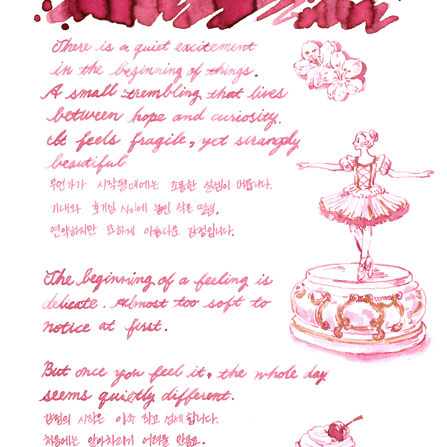 Keyno Stay.tionery Key no.014 Cherishment 25ml Butelka atramentu