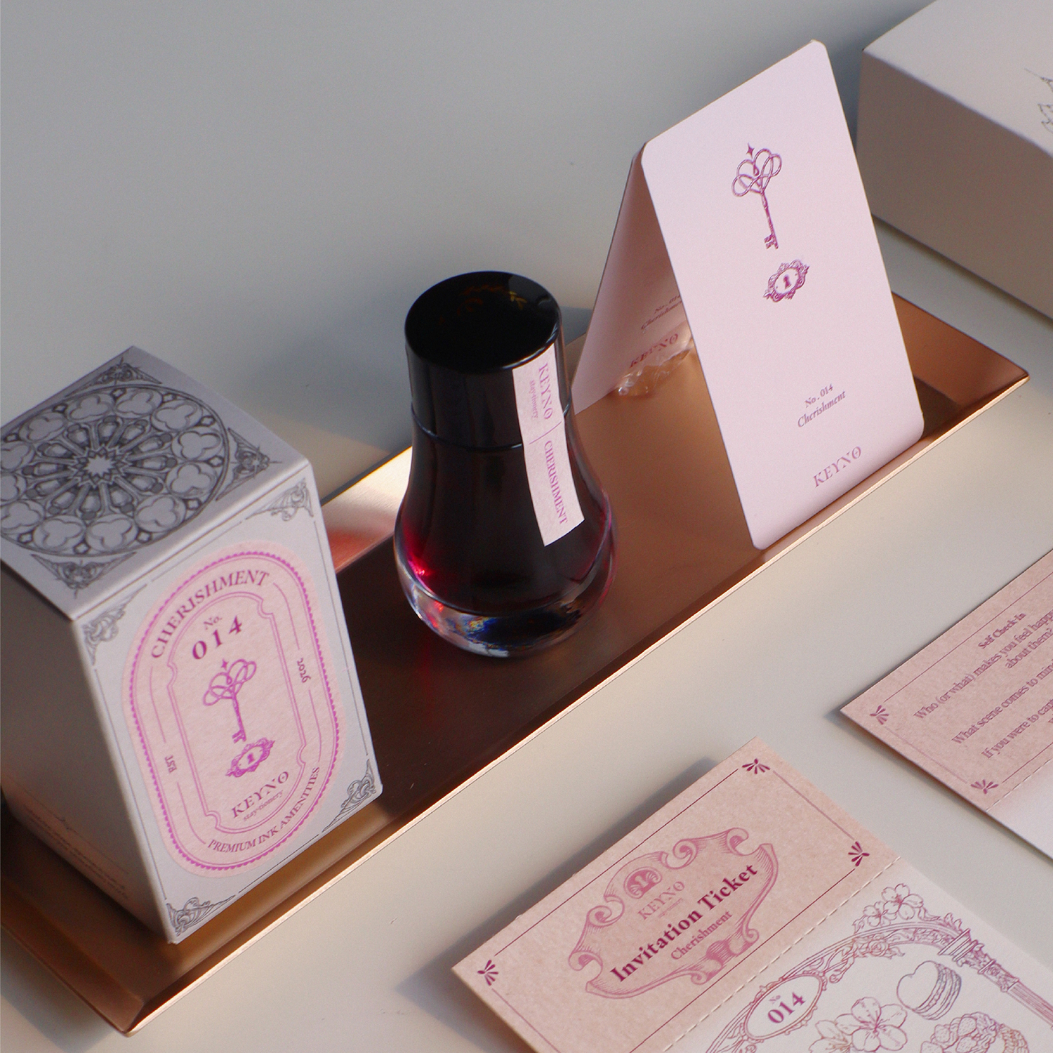 Keyno Stay.tionery Key no.014 Cherishment 25ml Butelka atramentu