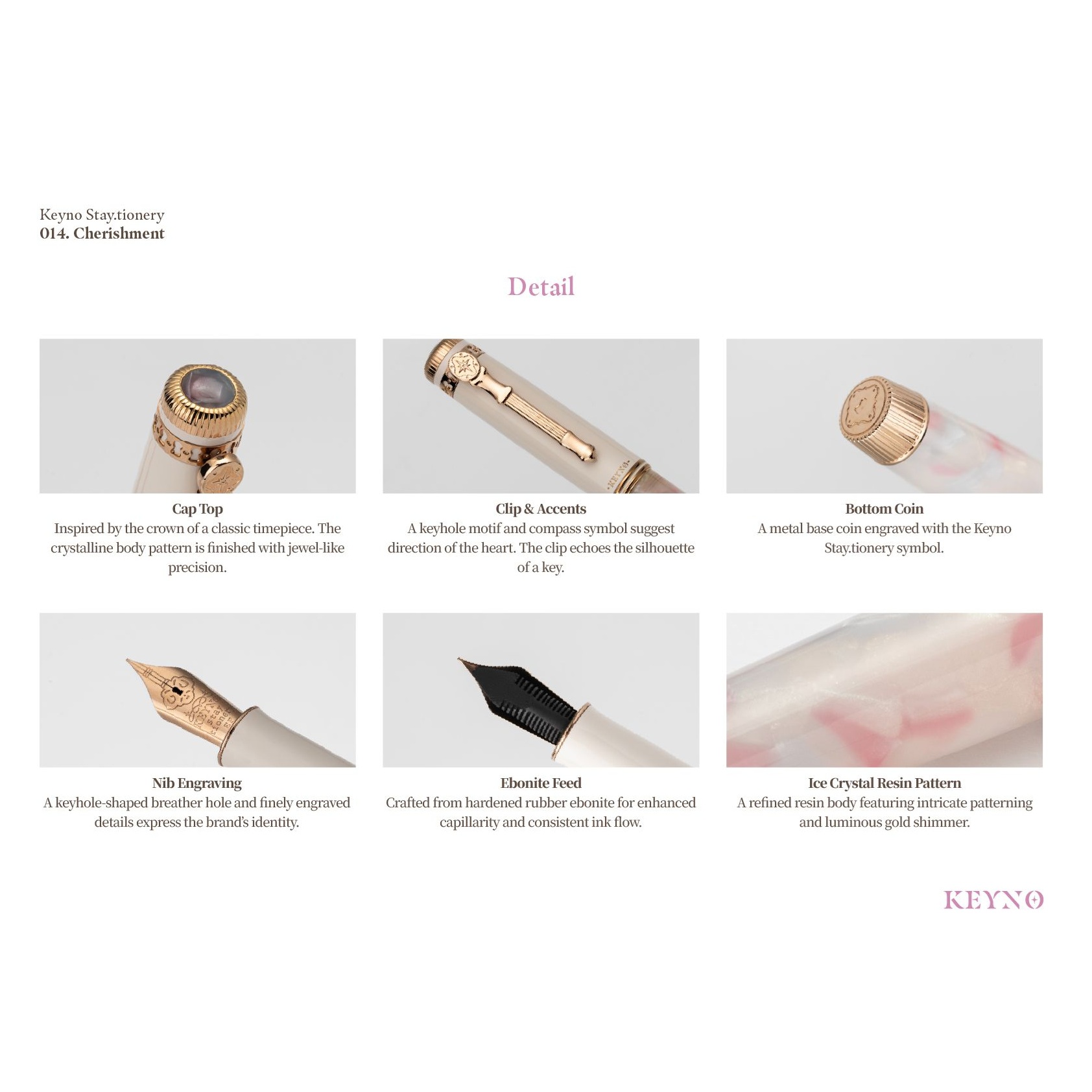 Keyno Stay.tionery Key no.014 Cherishment Fountain pen